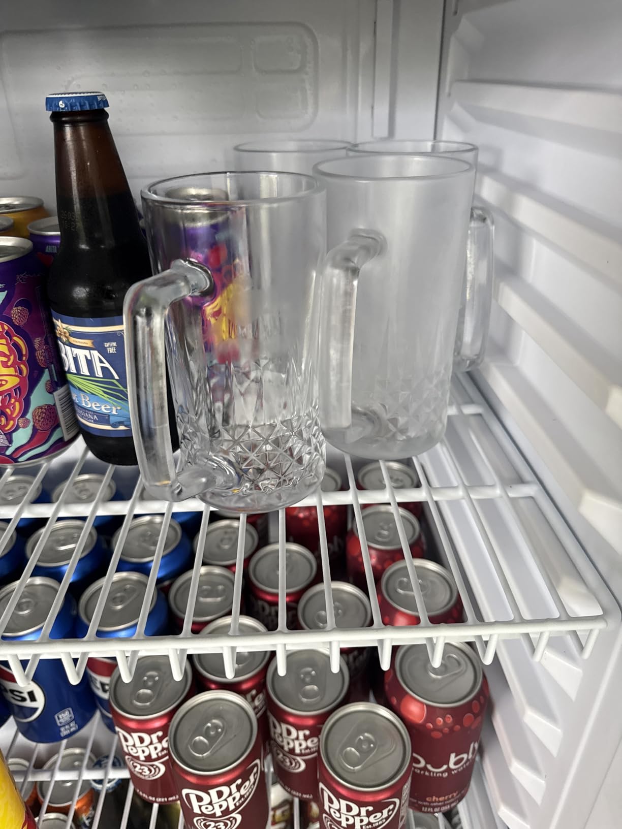 4 Pack Beer Mugs For Freezer, Double Wall Insulated Glasses – Freezer Mugs, 20 oz – Perfect Frozen Beer Mugs for Home Bar Accessories, Gifts for Men customer photo 2