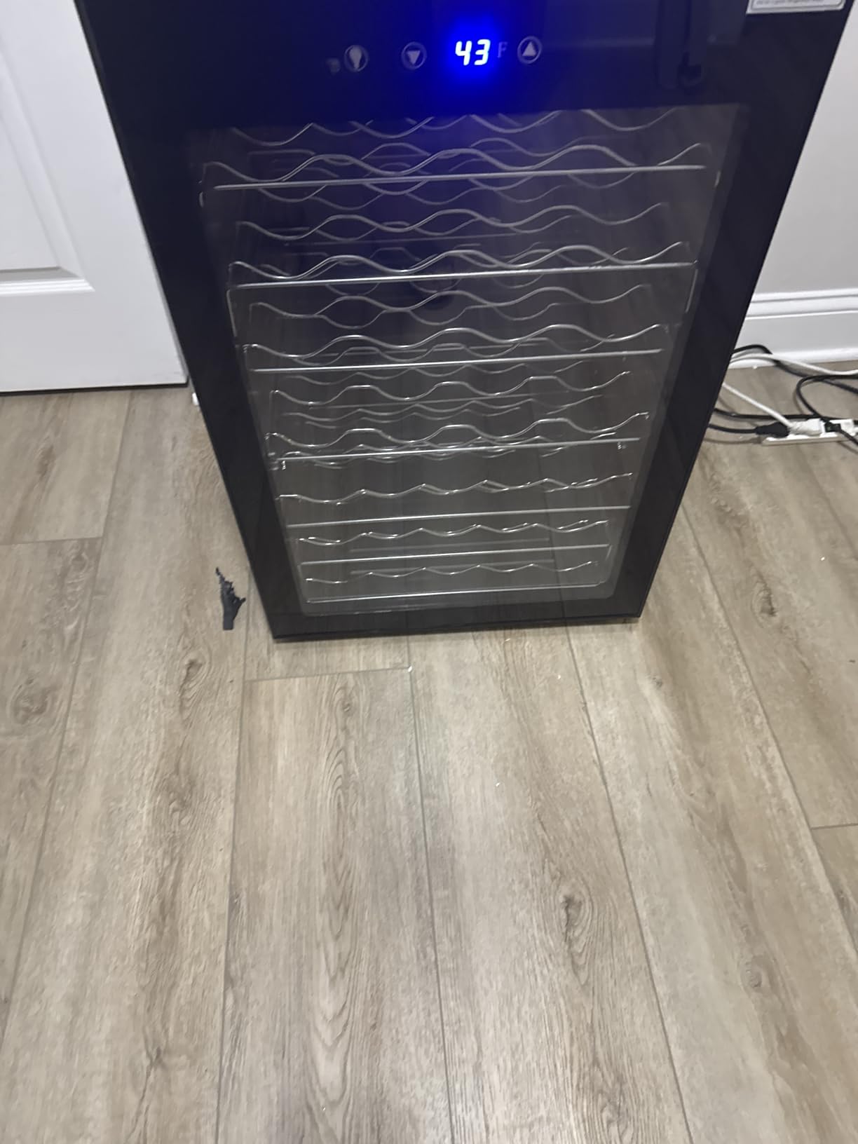 EUHOMY 25 bottle Wine Cooler Refrigerator, Wine Fridge Glass Door, Silver customer photo 1