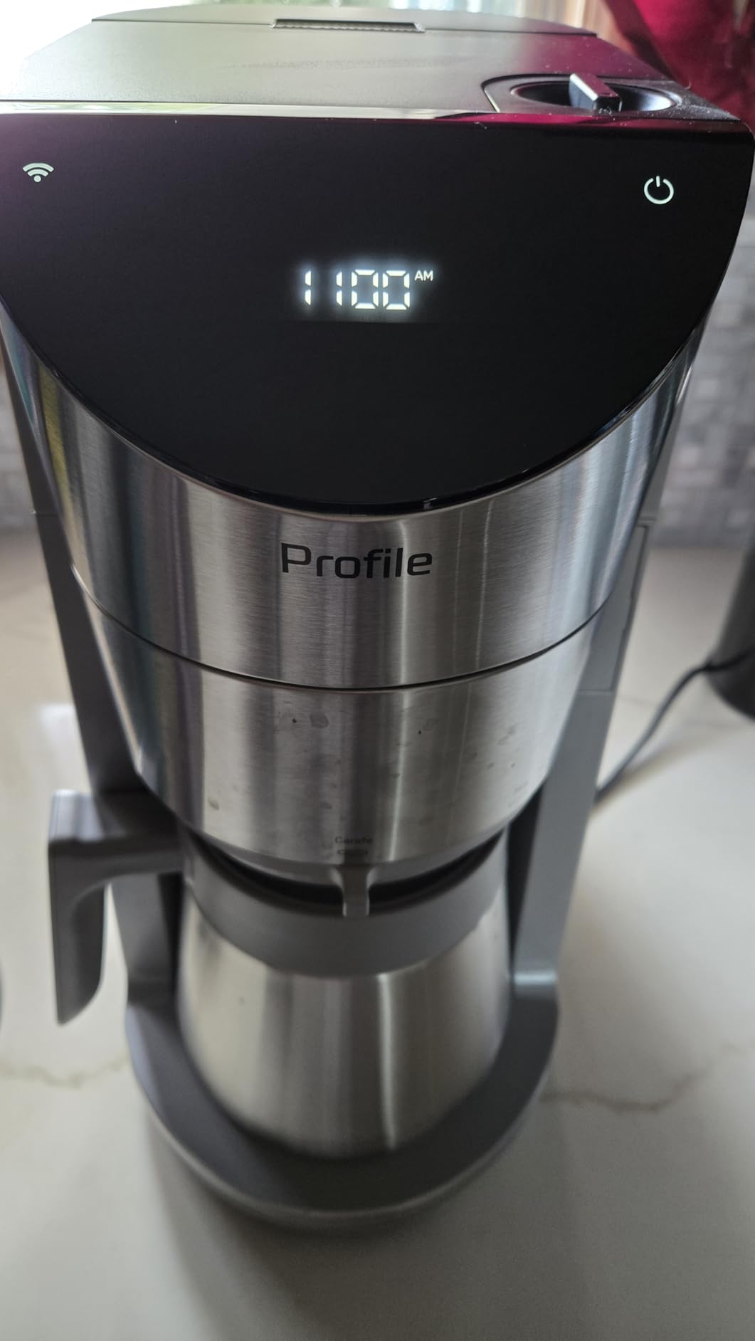 GE Profile Smart Grind & Brew Coffee Maker w/Podless Single Serve, 90oz Water Reservoir, 10 Cup Thermal Carafe, Voice Control, Adjustable Burr Grinder, SCA Certified, Barista-Quality, Stainless Steel customer photo 1