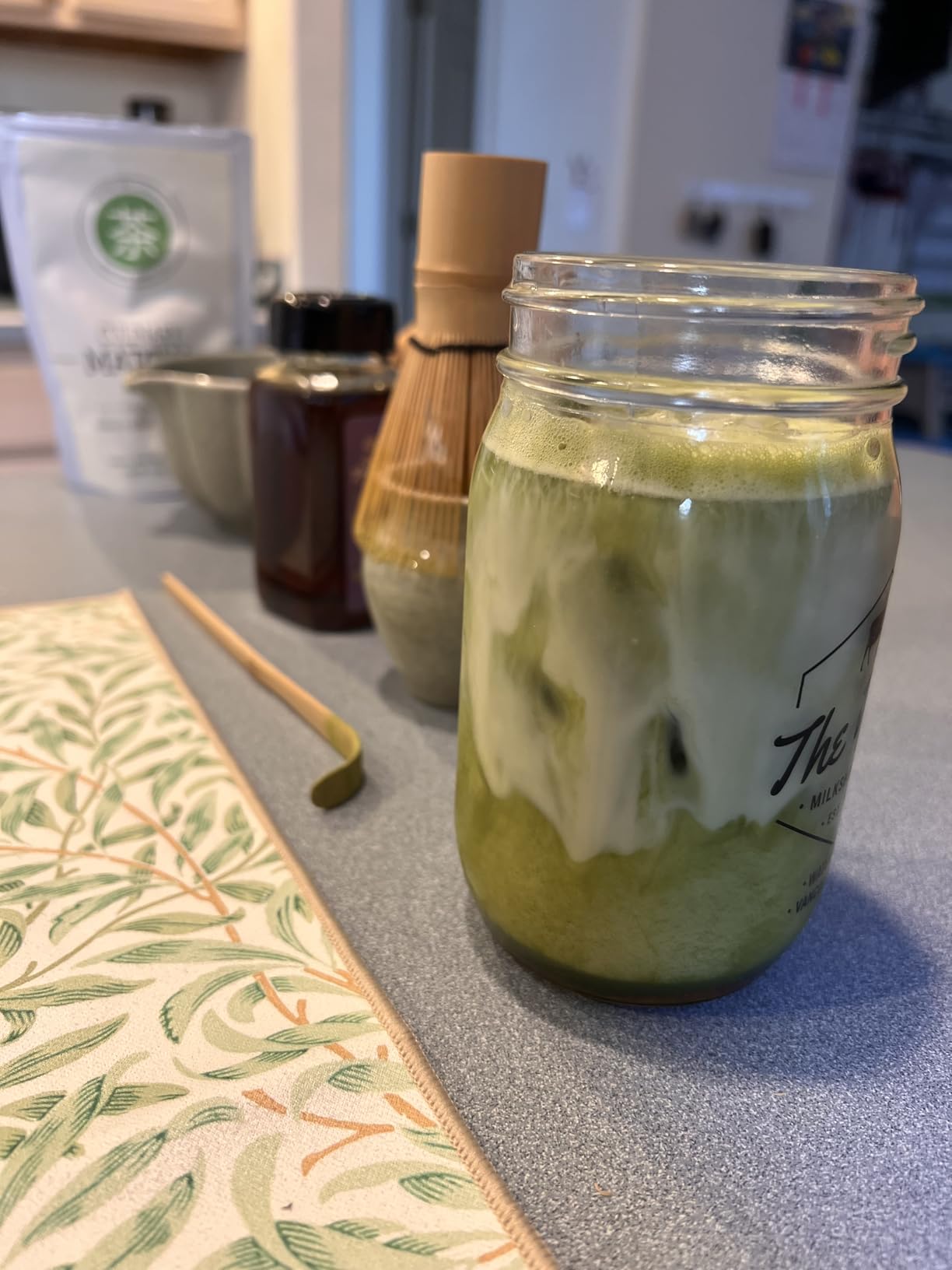 Matcha Whisk Set, 7 Pcs, Matcha Kit Includes Matcha Bowl, Matcha Whisk and Holder, Bamboo Scoop, Spoon, Sifter and Tea Towel, Matcha Set, Gift for Matcha Lovers & Beginners (Amber) customer photo 1