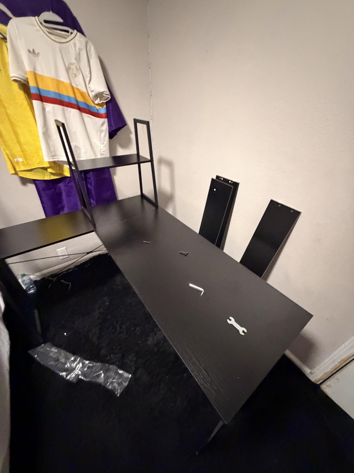 AODK 51 Inch L Shaped Gaming Desk with Display Shelves, LED Lights, Black customer photo 2