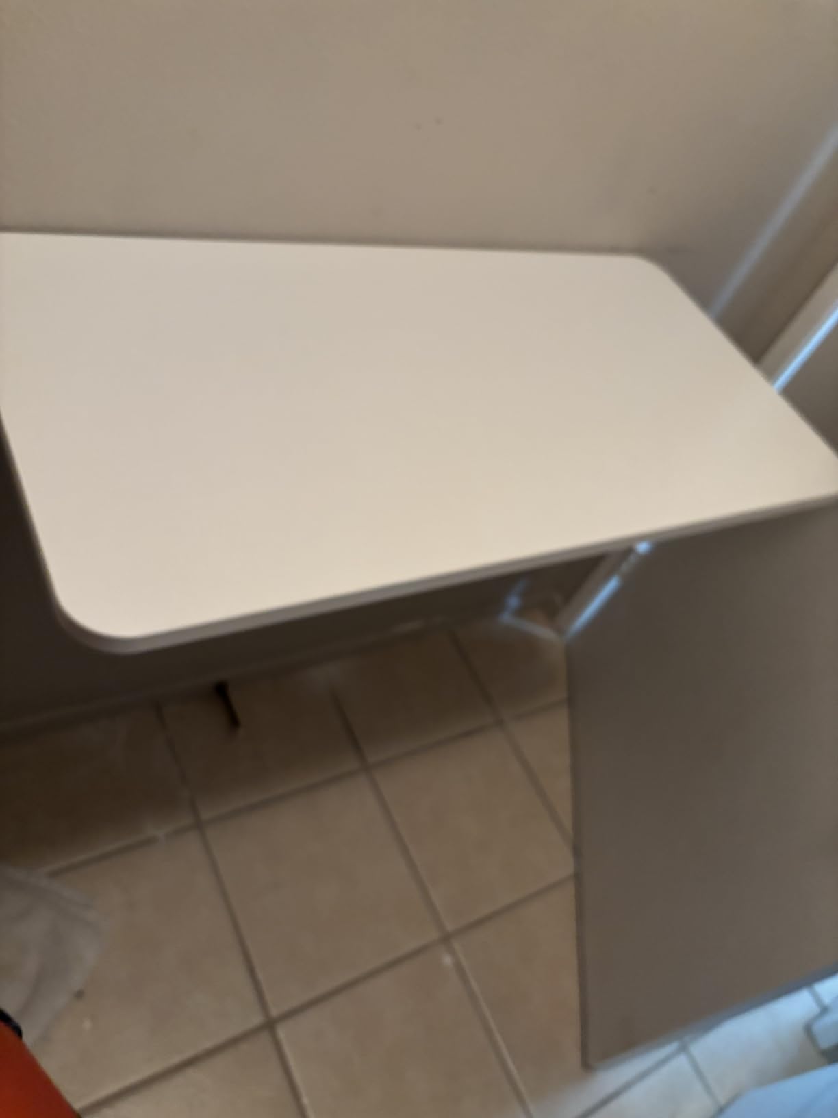 Neoaider Upgrade Wall Mounted Folding Table 31.5”L x 15.7”W, White customer photo 1