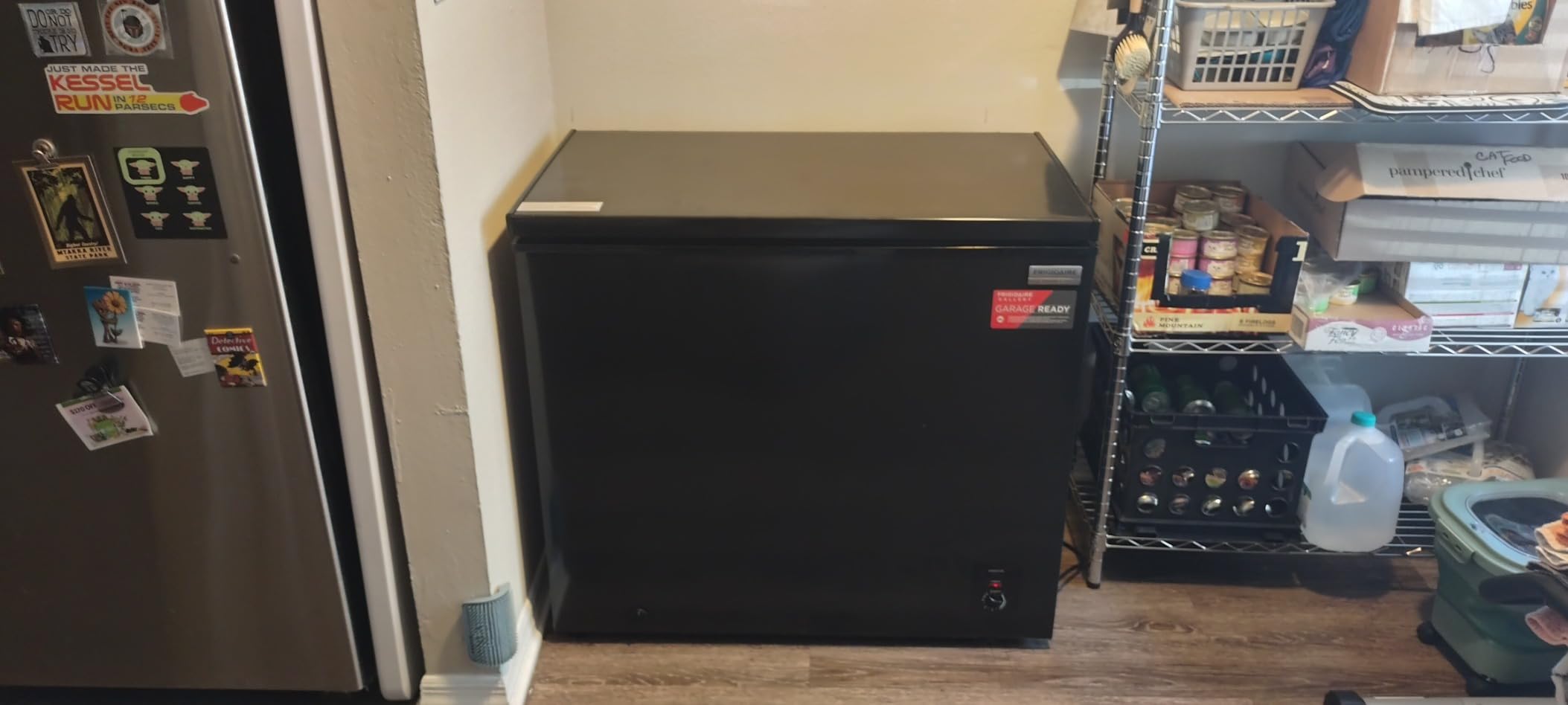 Frigidaire Chest Deep Freezer, 2.0 Cu. Ft. Capacity, Adjustable Thermostat-Removable Vinyl Coated Wire Basket-Easy Defrost Drain- Garage Ready- Pearl White customer photo 2