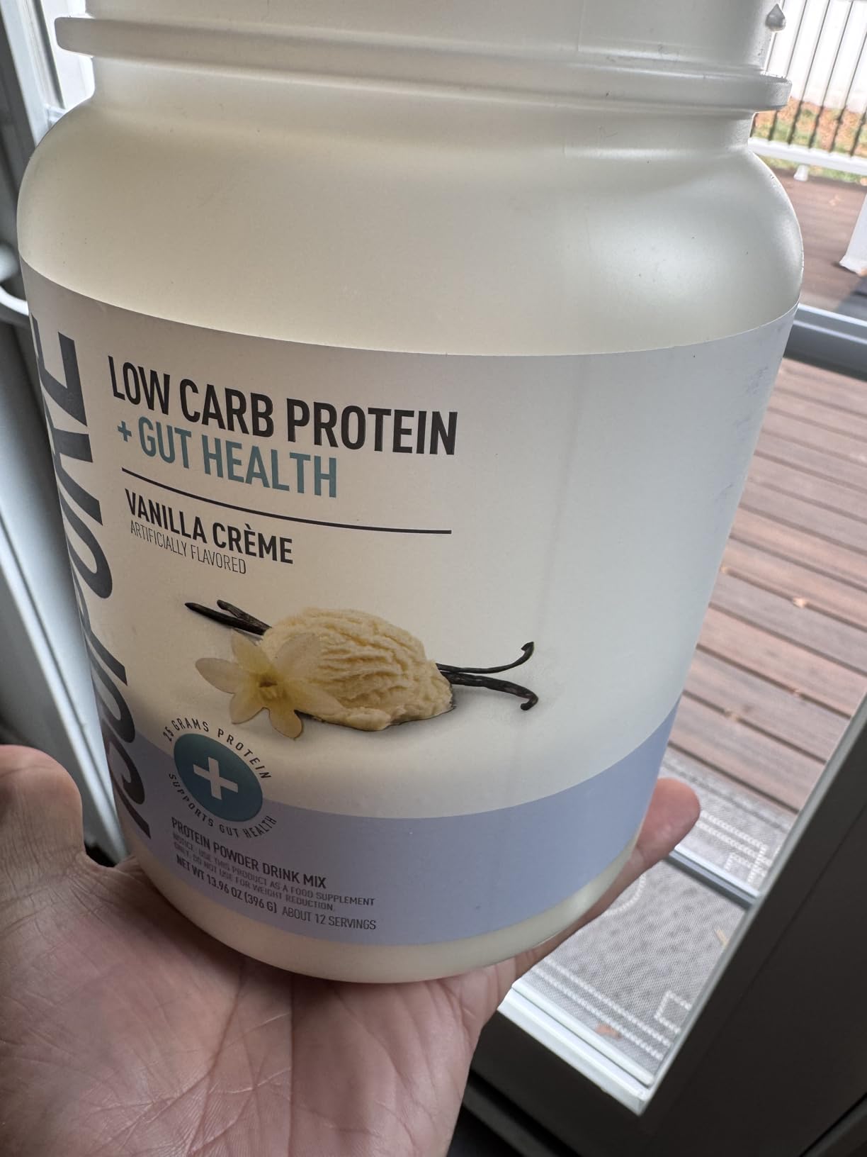 Isopure Protein + Gut Health & Immune Support Powder, Vanilla Crème, 25g Whey Protein with Prebiotics & Vitamins, 12 Servings (Pack of 1) customer photo 2