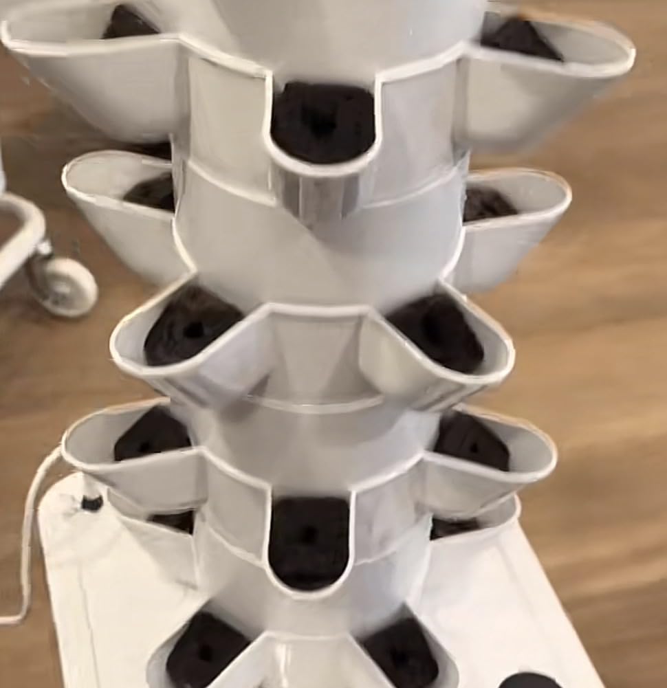 Hydroponics Growing System Kit, 30 Pots Vertical Garden Planter with Pump and Timer, Hydropoic Tower for Soilless Cultivation Herbs Fruits Vegetables, Plant Gift for Gardening Lover(No Seed) customer photo 1