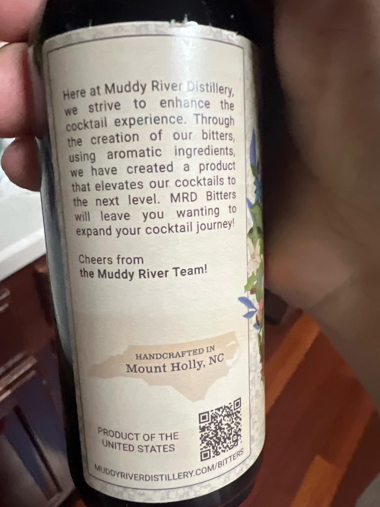 Muddy River Distillery Aromatic Bitters (5 oz) | Aromatic Bitters for Old Fashioned & Manhattan Cocktails | Cocktail Essentials | American Made | Bourbon & Whiskey Mixology Gift customer photo 1
