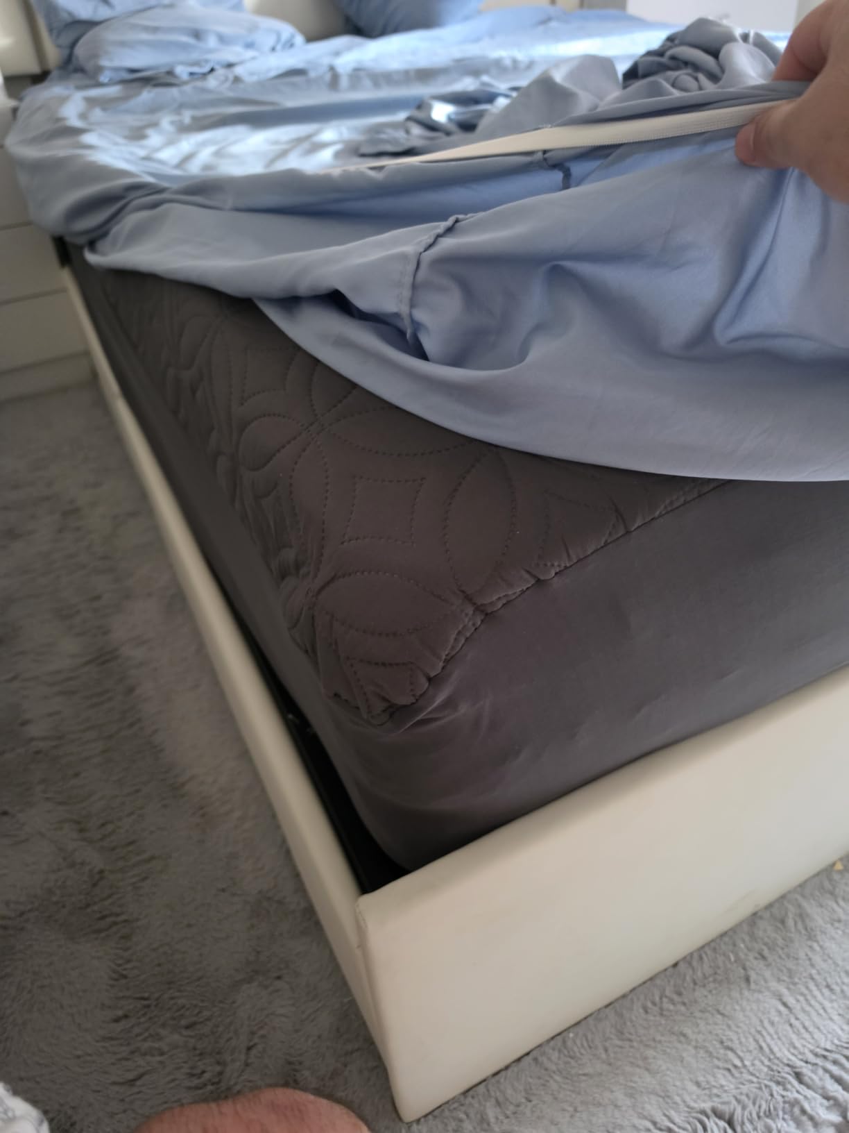 Firm Queen Size Mattress, 14 inch Hybrid Mattress in a Box with Extra Back and Lumbar Hip Support, Fiberglass Free, 365 Nights Trial, 10 Years Warranty, CertiPUR-US Certified customer photo 2