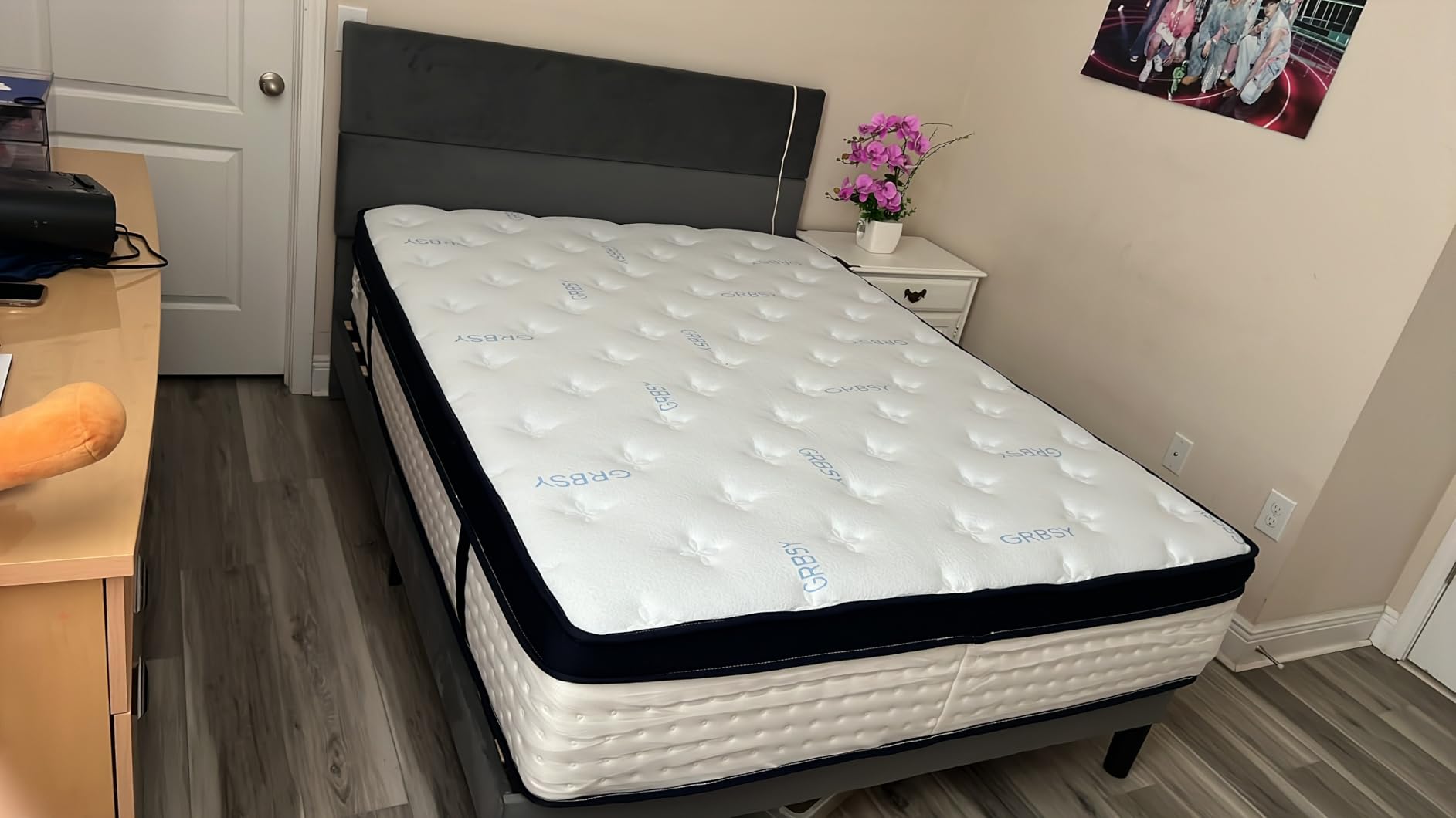 14 Inch King Mattress, Upgraded 7-Zone Support Hybrid King Size Mattress In A Box with Cooling Gel Memory Foam & Pocket Coils for Back Pain Relief, 365-Night Trial, Motion Isolation, Medium Firm customer photo 1