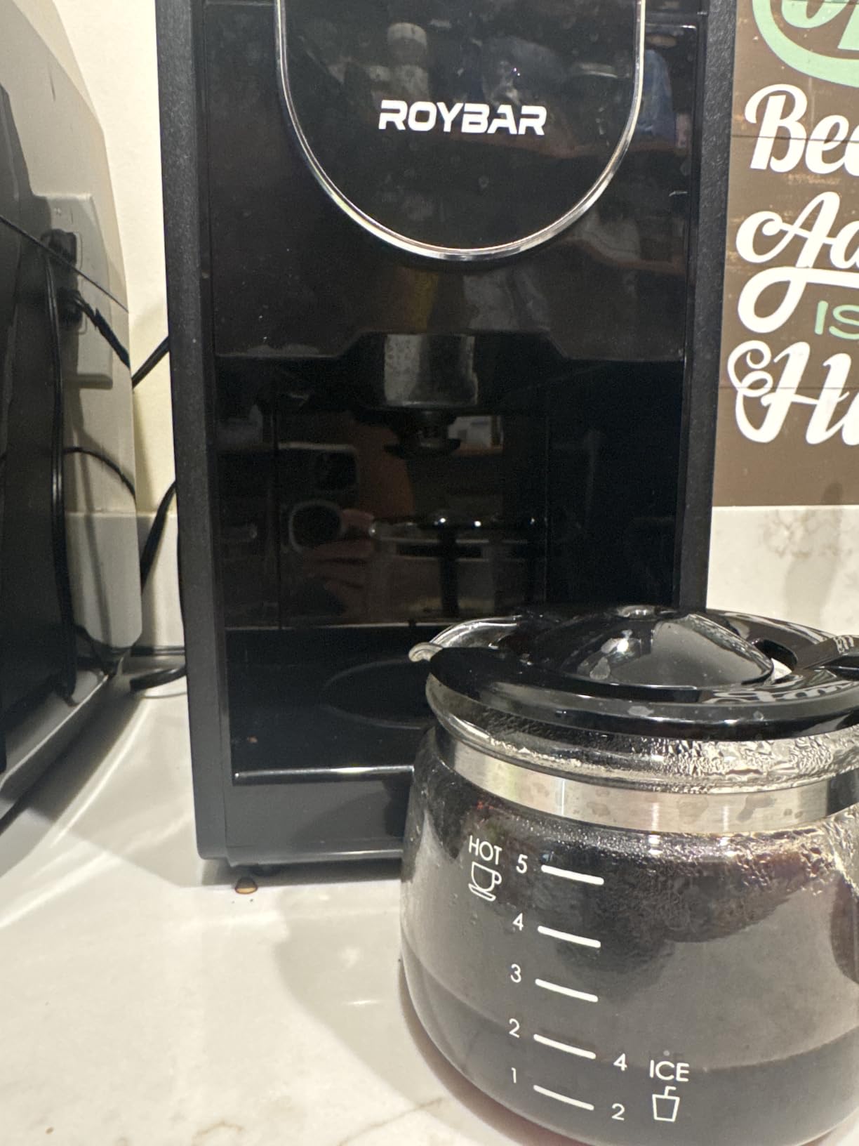 Coffee Maker with Grinder & Brew,Built-in Stainless Steel Grinder,5 Cup Sizes, Adjustable Grind Fineness & Brew Strength, Easy Cleaning, Touch Screen Control, Programmable Timer for Home Office Use customer photo 2