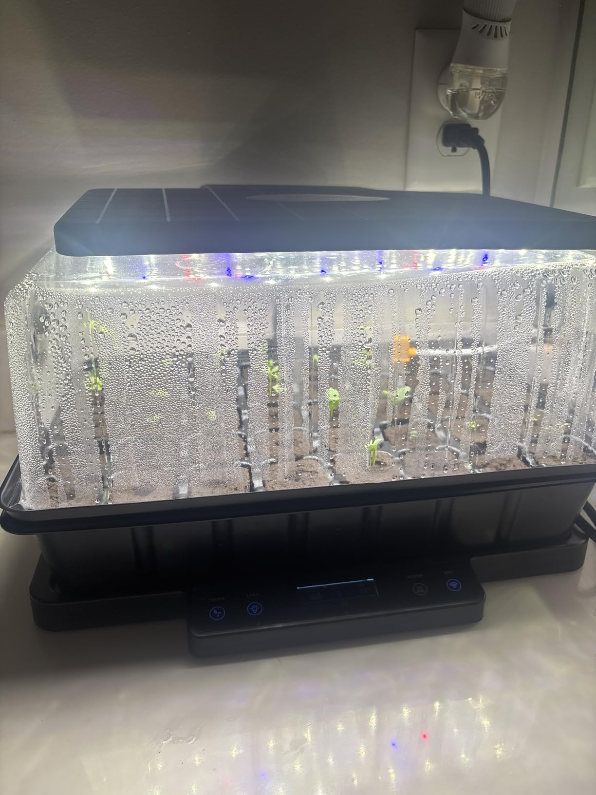 LetPot Smart Seed Starter with Humidity Dome, Germination Kit with Waterproof Seedling Mat, 24W Full Spectrum LED Grow Light, Smart Heating Base, EC Soil Sensor & App Control for Indoor Seed Starting customer photo 1