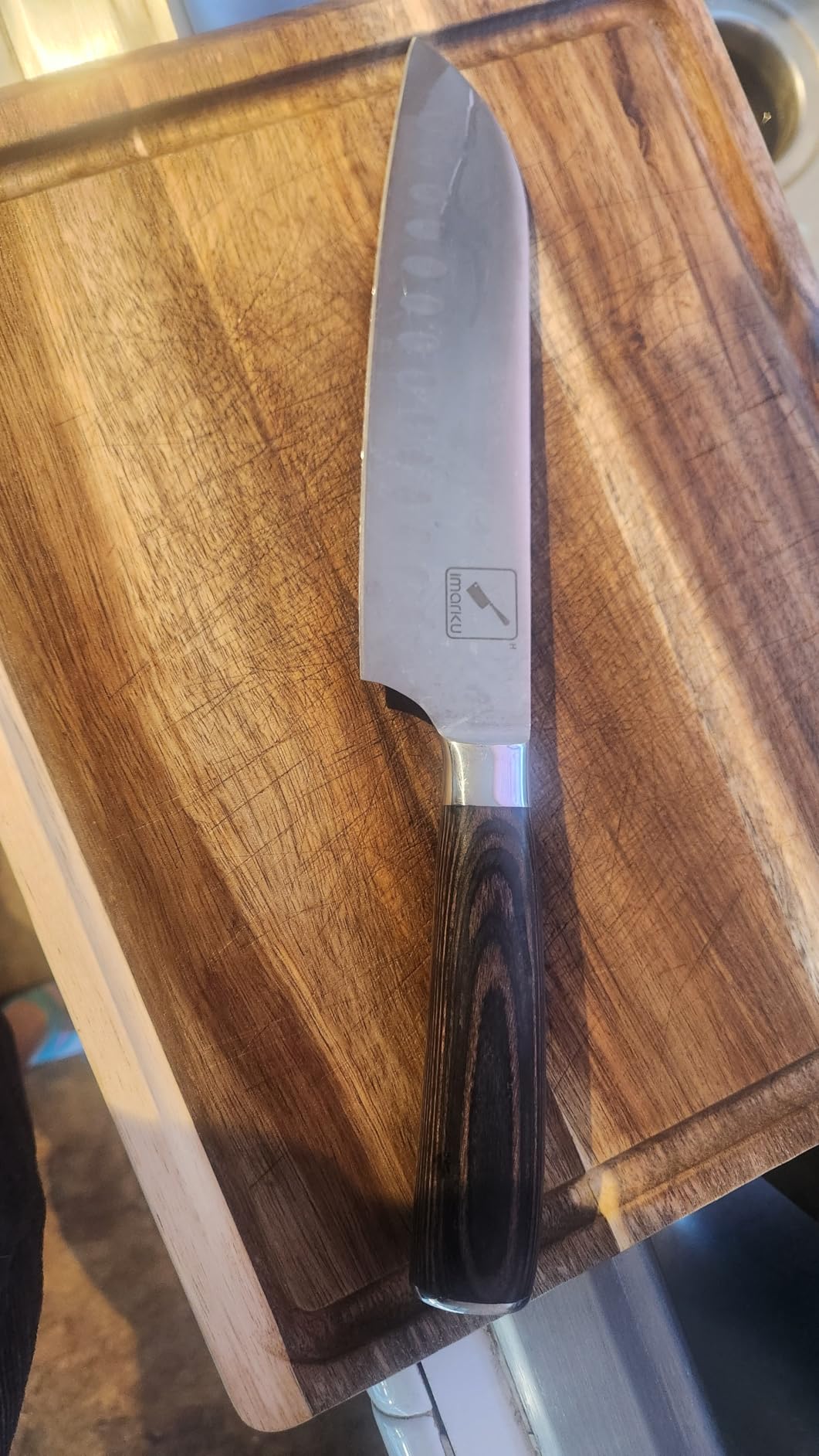 imarku Meat Cleaver 7 Inch, Japanese High Carbon Stainless Steel Chopper customer photo 2