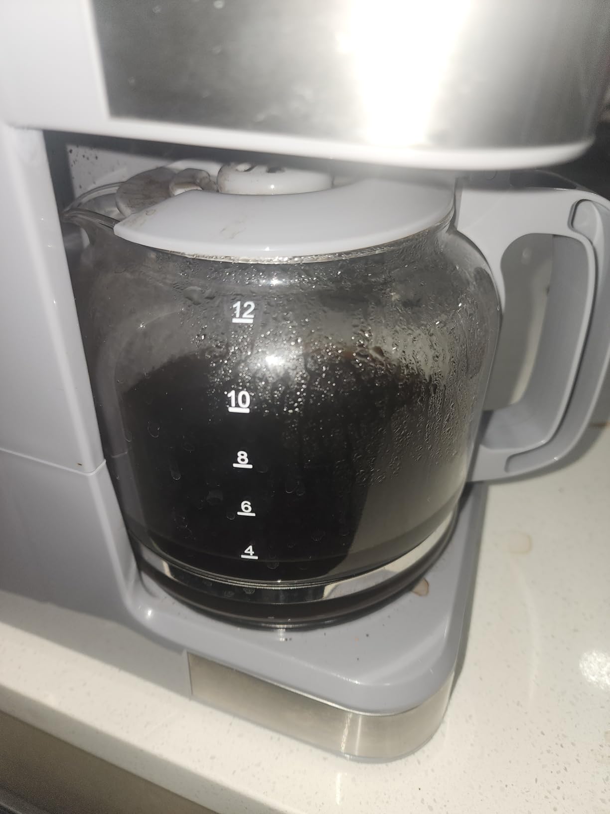 Taylor Swoden 12-Cup Programmable Coffee Maker, White & Stainless Steel customer photo 1