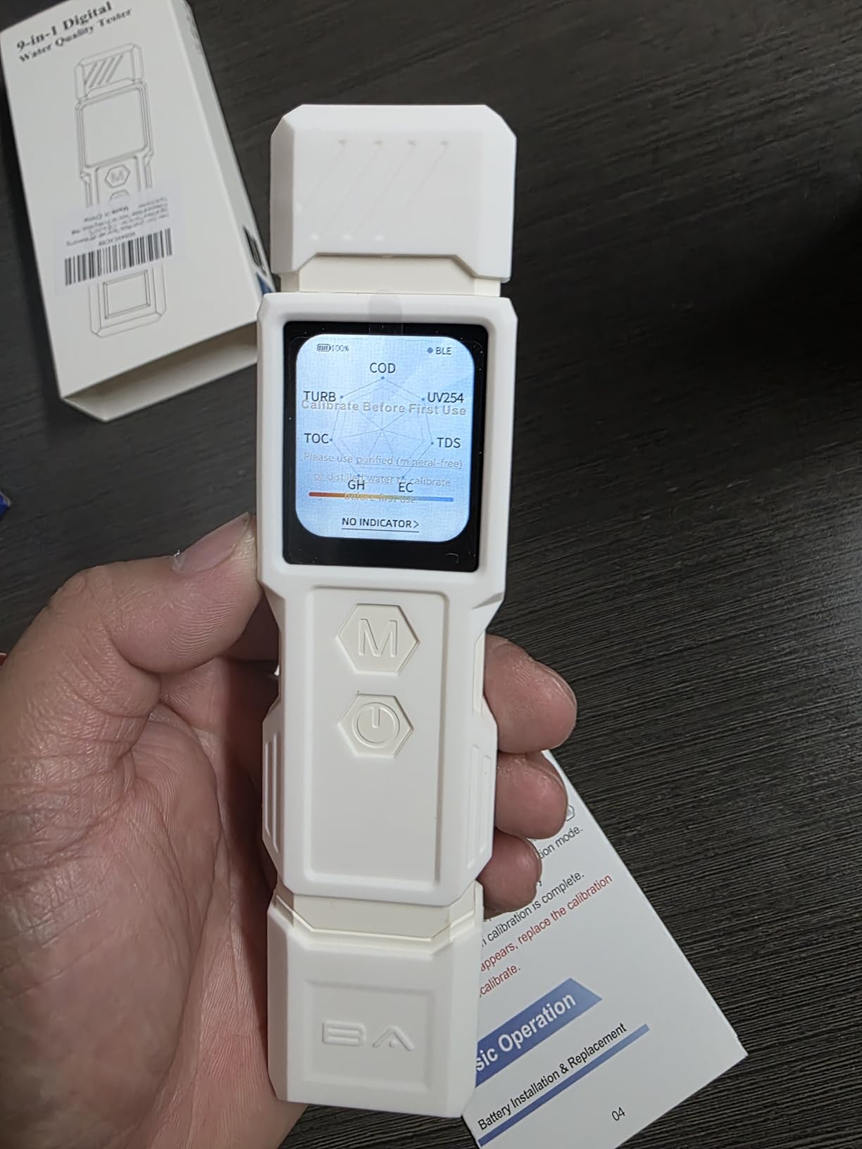 9-in-1 Smart Water Tester with APP Monitoring, Digital Water Test Kit for Turbidity, TDS, EC, Temp, Salt, GH, TOC, COD & UV275, Professional Water Tester for Drinking Water, Well, Tap & Outdoor customer photo 2