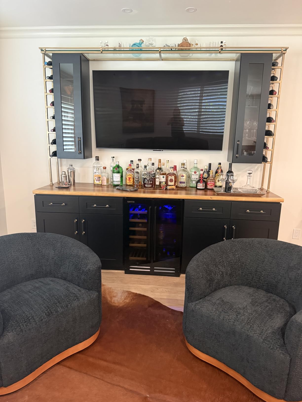 ICEPURE Wine and Beverage Refrigerator 24 Inch, Dual Zone Wine and Beverage Cooler with Glass Door, Freestanding or Built-In Wine Fridge Under Counter Lockable, Hold 19 Bottles and 58 Cans, Dark Black customer photo 1
