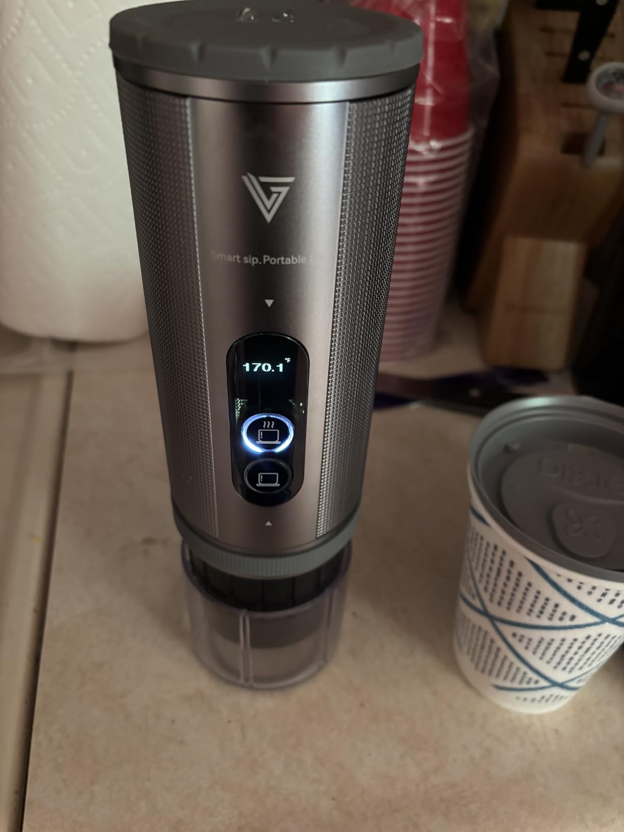 12V Portable Espresso Machine - Cordless Coffee Maker with 20 Bar Pump, 15000mAh Battery, Fast Heating, NS Capsule Compatible for Camping, Car, Travel customer photo 2