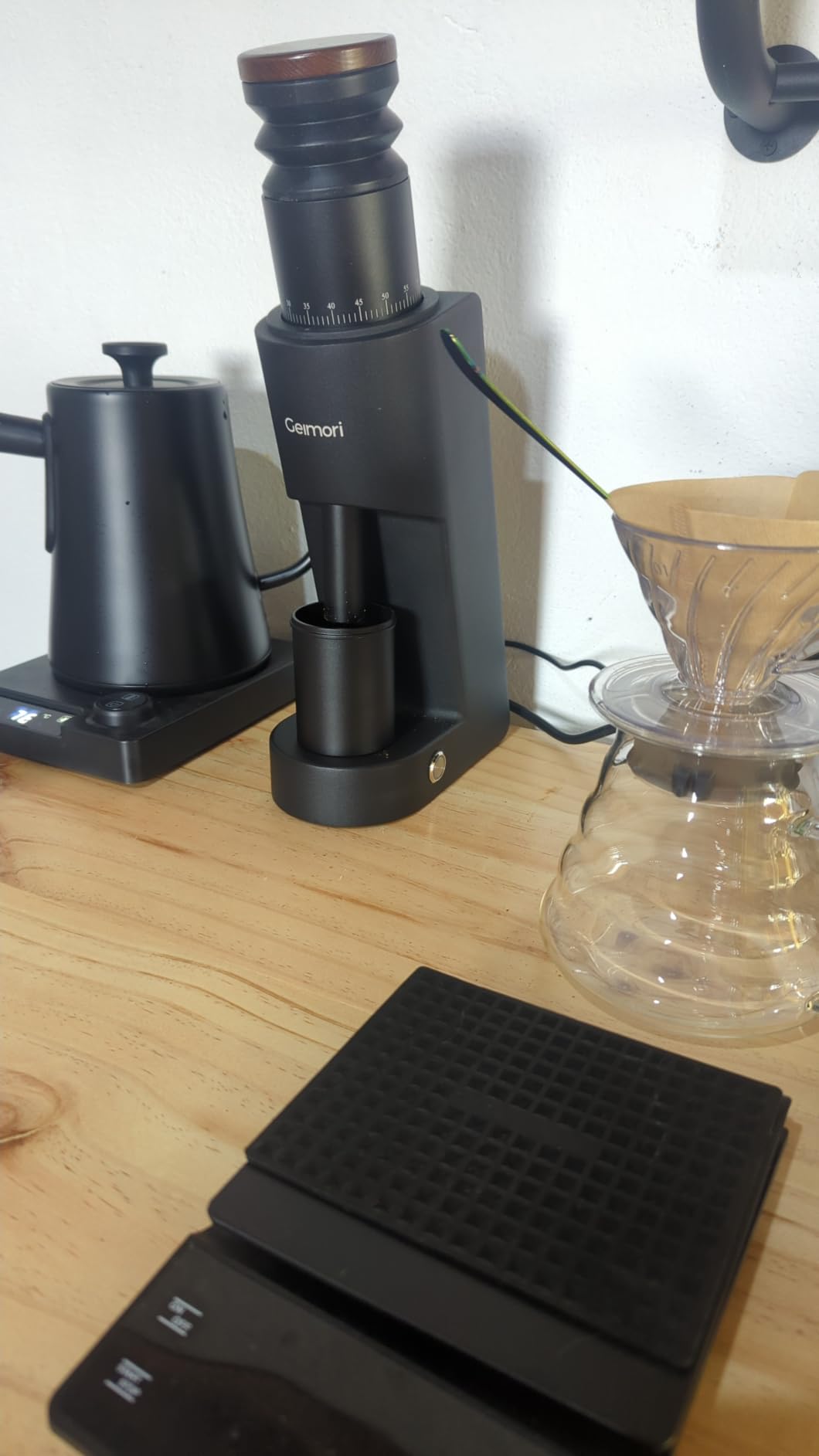 Geimori GU38 Coffee Grinder for Espresso & Drip, Conical Burr, Stepless Control | 38mm 6-core SUS420 burrs, 0.02mm micro-adjustment, low retention, magnetic cup, all-metal body customer photo 1