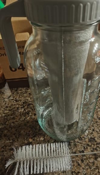 1 Gallon Cold Brew Coffee Maker, Mason Jar with Stainless Steel Filter customer photo 2