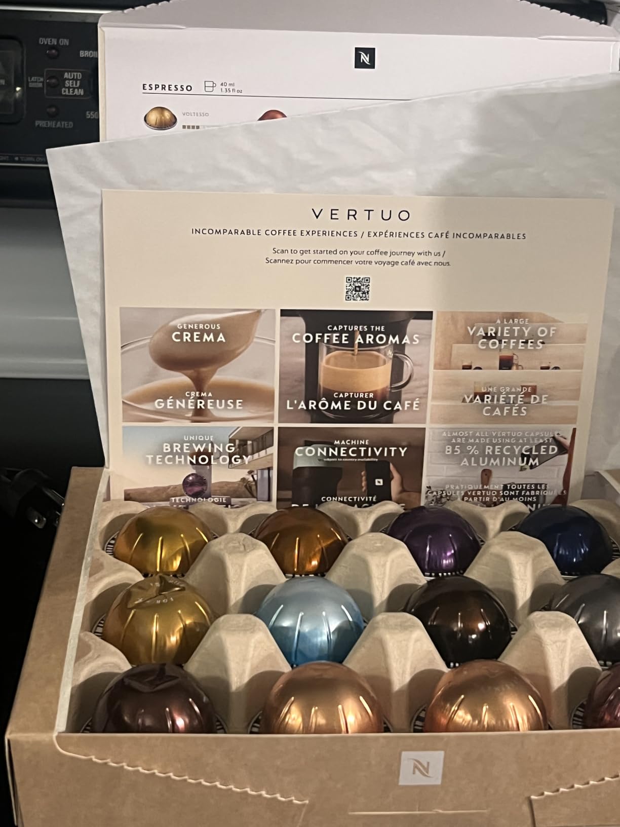 Nespresso Vertuo Next Coffee Machine with Milk Frother, Creamy White customer photo 2