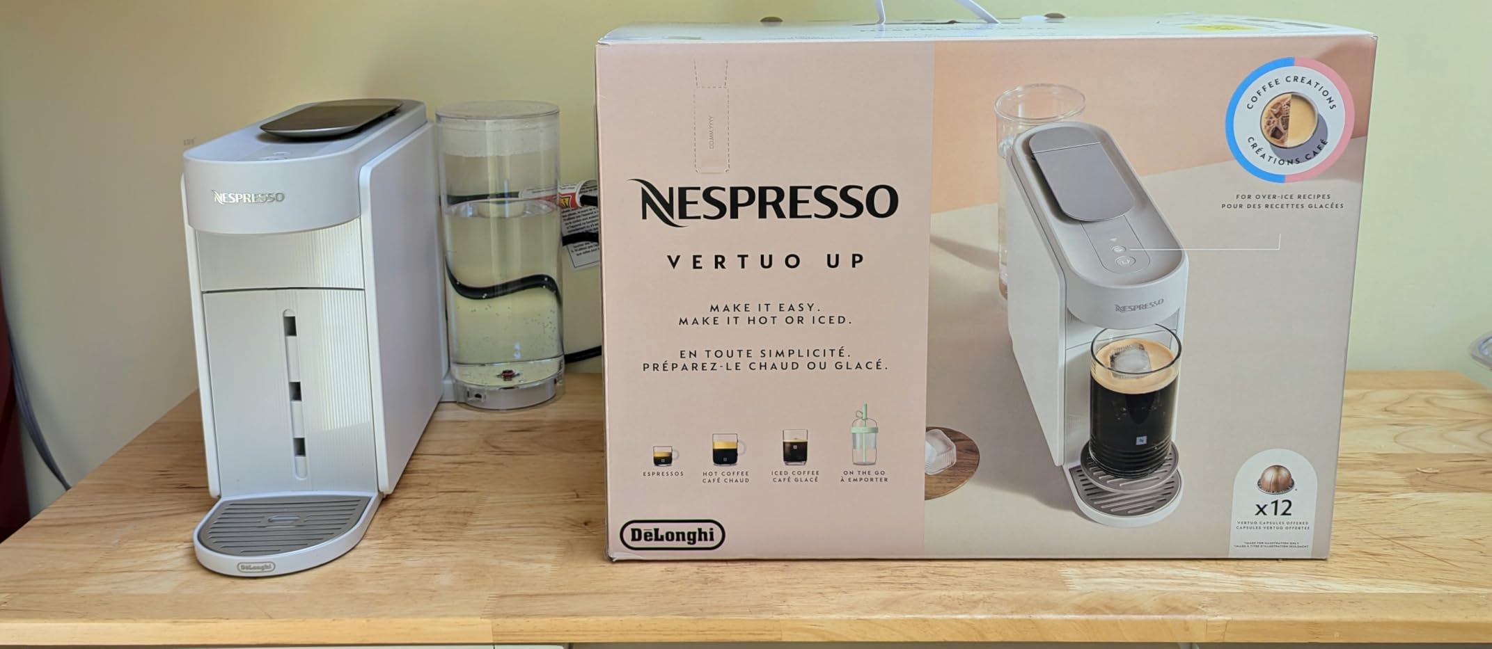 Nespresso Vertuo Up Coffee & Espresso Maker by De'Longhi, White customer photo 2