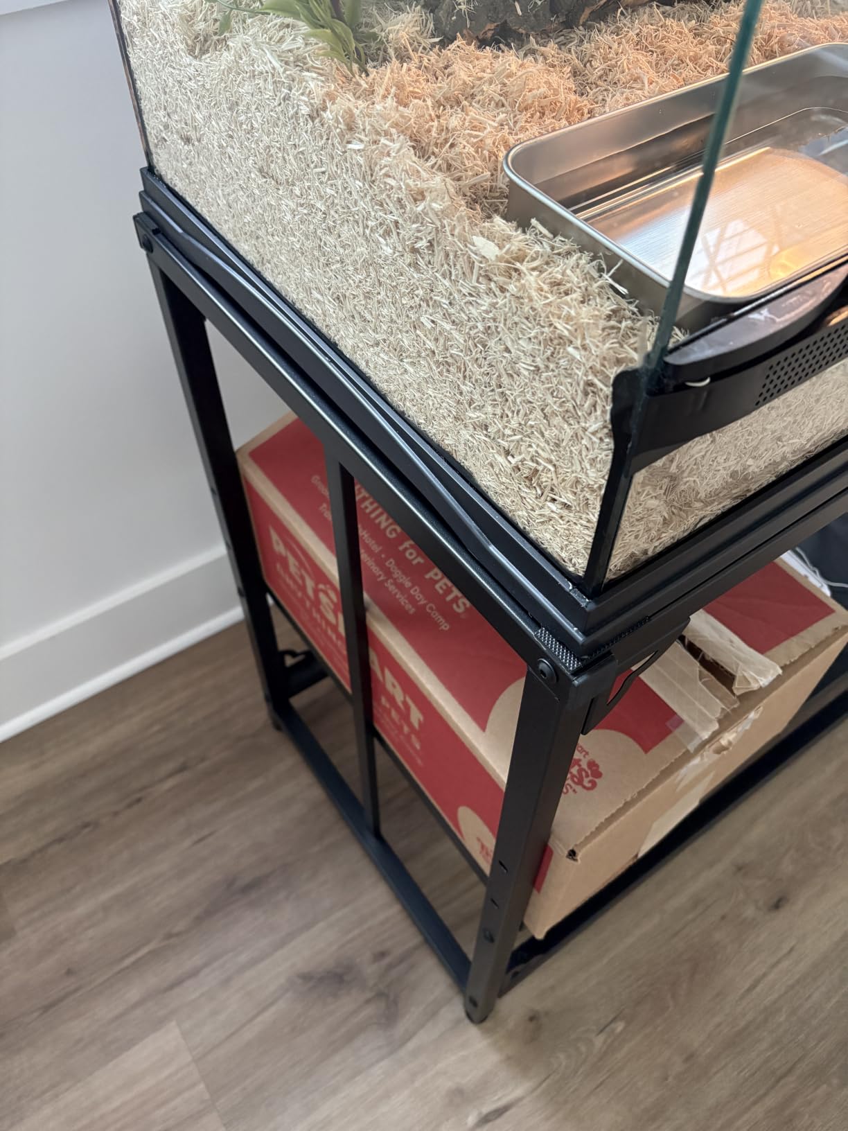 TOCRETOARE Fish Tank Stand 55-75 Gallon, Metal Aquarium Stand, 48.5