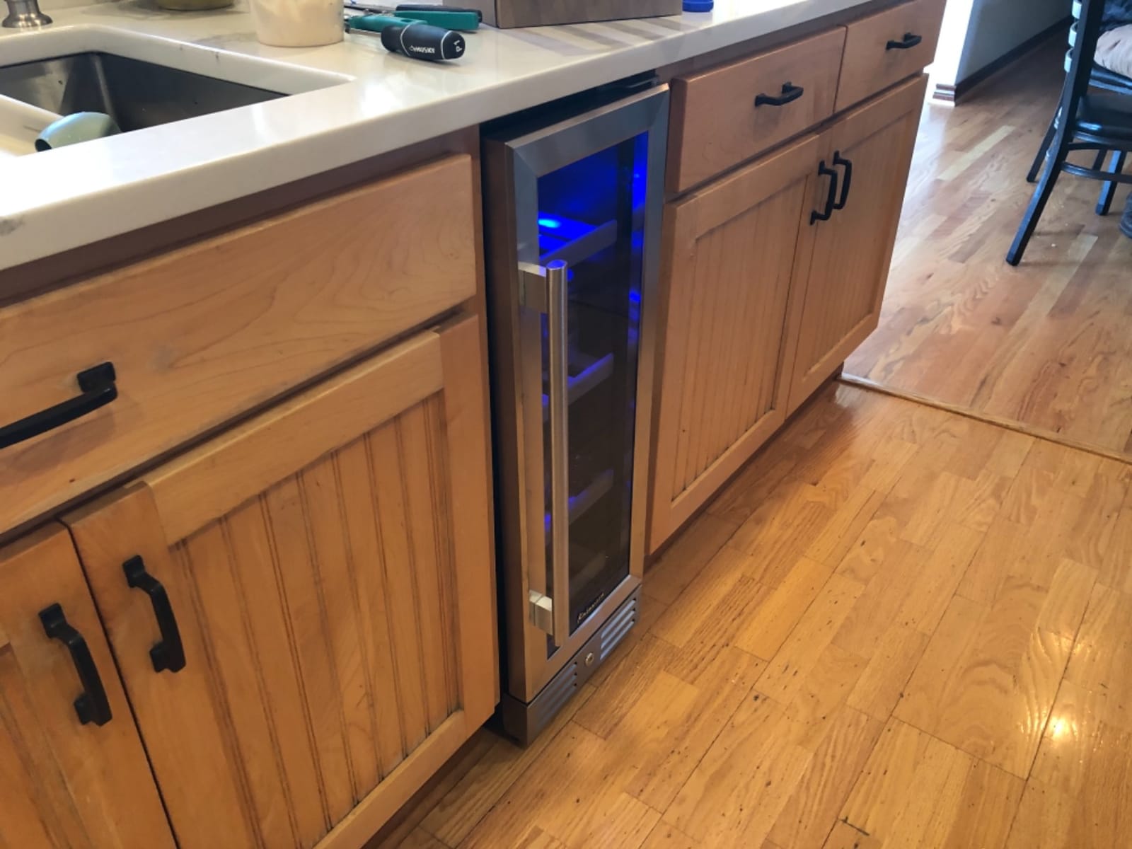 Kalamera Wine and Beverage Refrigerator, 24 Inch Dual Zone Wine Cooler customer photo 2