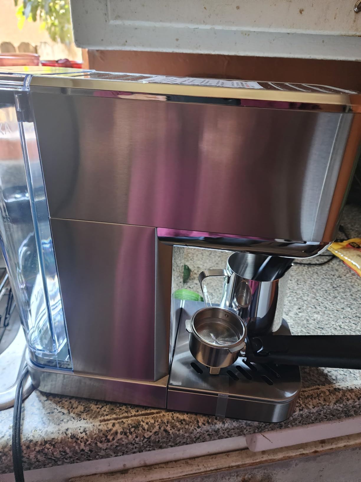 XIXUBX Cold Brew Espresso Machine with Milk Frother, Grey customer photo 2