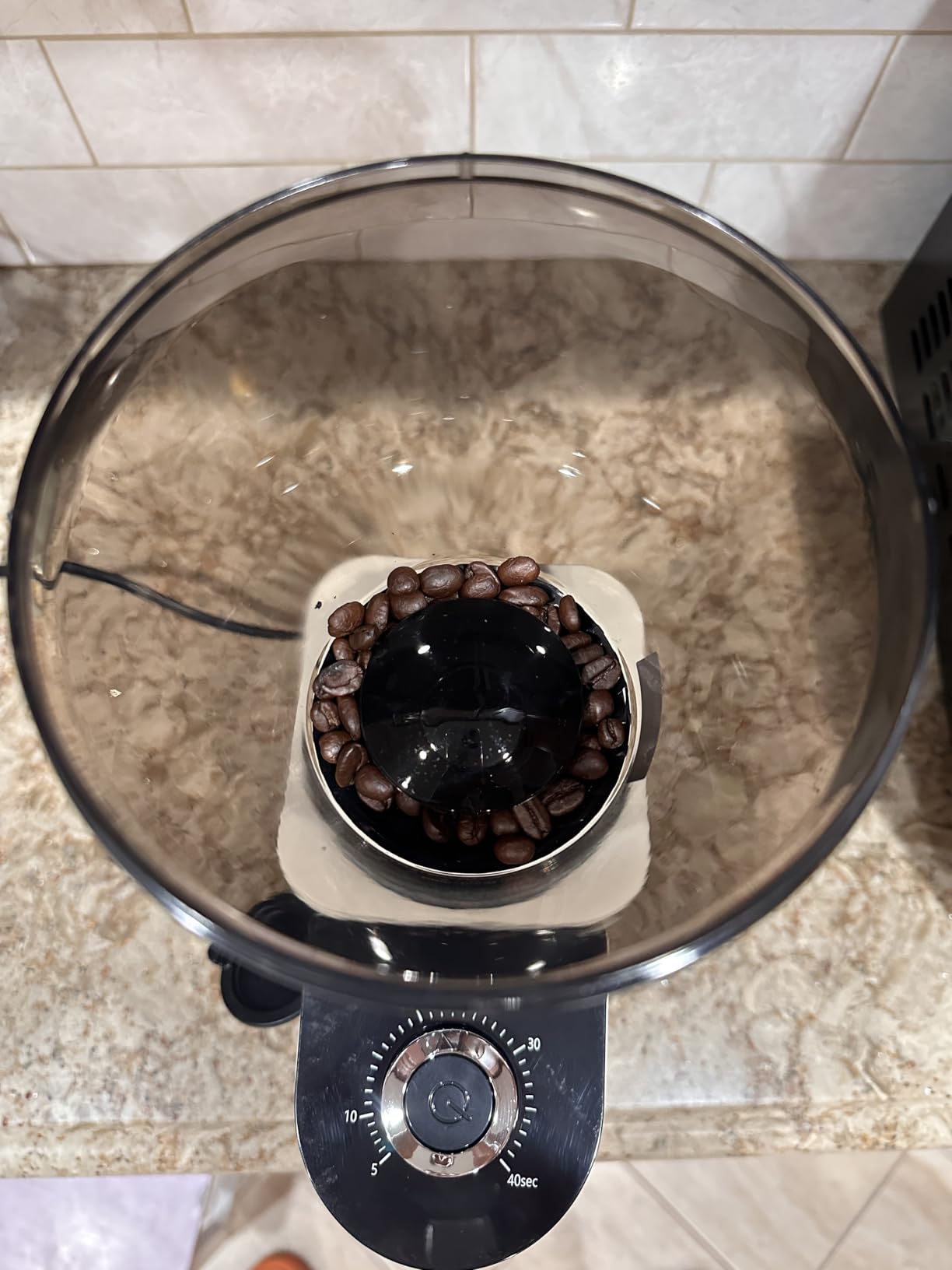 Aromaster Conical Coffee Bean Grinder, 48 Settings, Anti-Static, Sliver customer photo 1