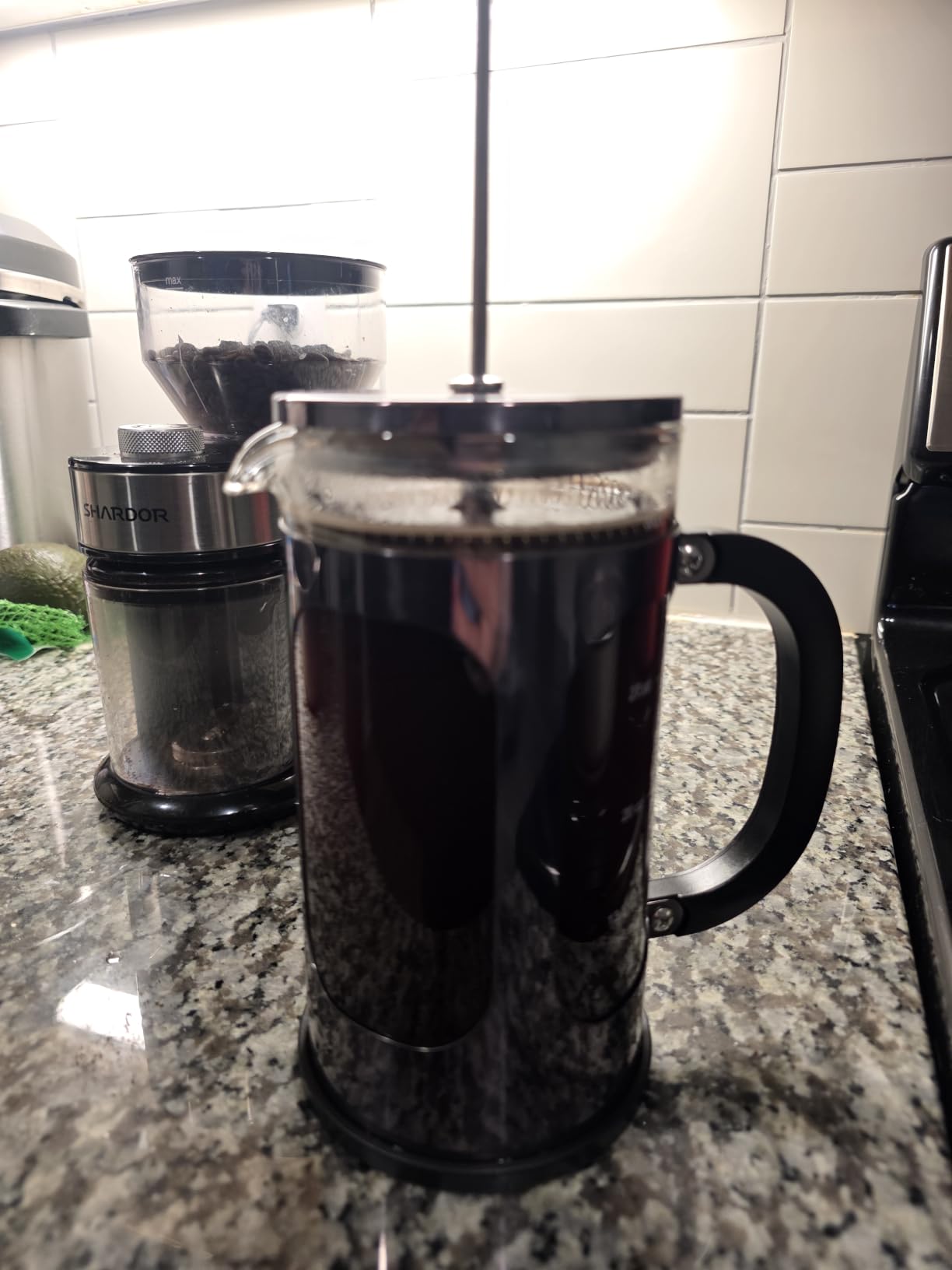 Veken French Press Coffee Maker,No Plastic Touches Cafe,21oz 0.6L Small Pot customer photo 1