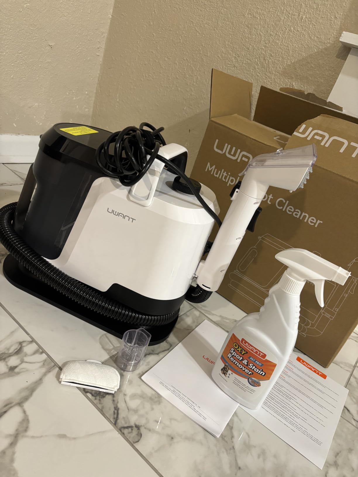 Uwant 18Kpa Upholstery Cleaner Machine with Pet Pro Cleaner&Tools Set of 1 customer photo 1