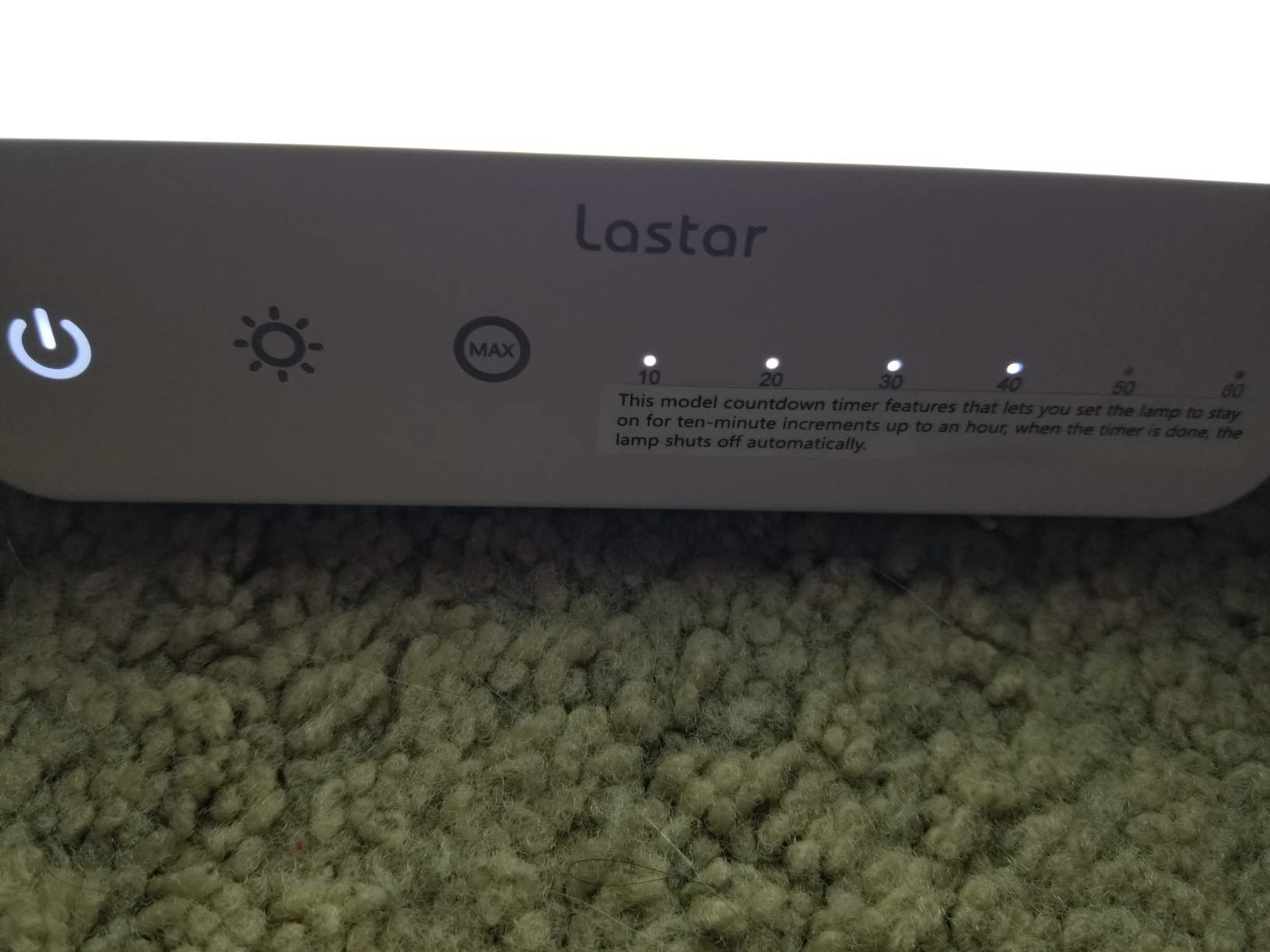 LASTAR 10000 Lux Full Spectrum Sun Lamp, UV-Free Natural Daylight Lamp for Home Office, 4 Color Temperatures (3000K-6500K), 5 Brightness Levels, 4 Timer Settings, Desk or Wall Mount Sunlight Lamp customer photo 2
