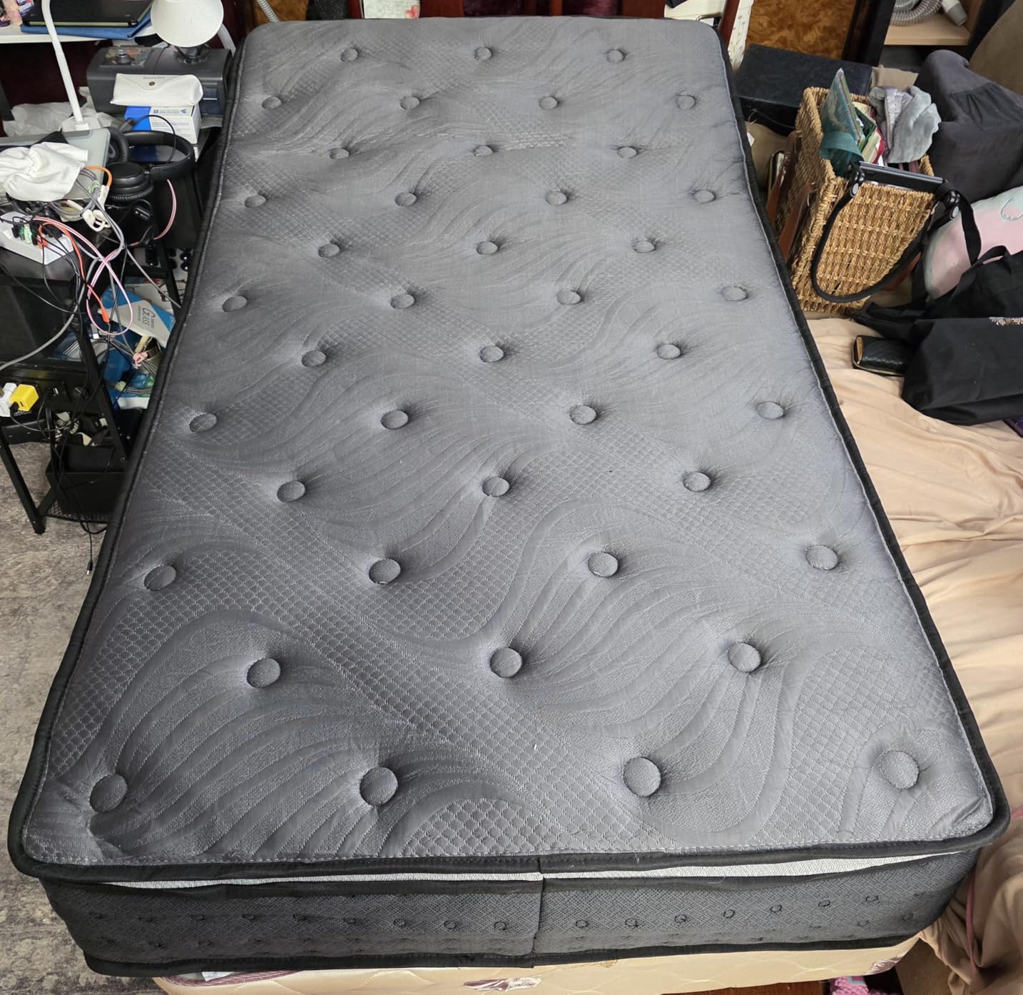 Firm King Size Mattress 14 inch, Cooling Hybrid King Mattress in a Box customer photo 1