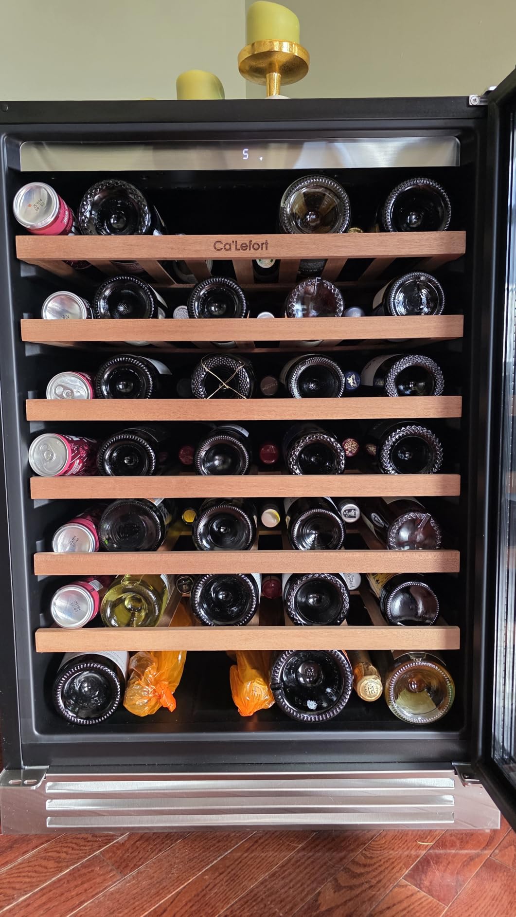 Ca'Lefort 24 Inch Wine Fridge, 52-Bottle Dual Zone Wine Cooler Refrigerator customer photo 2