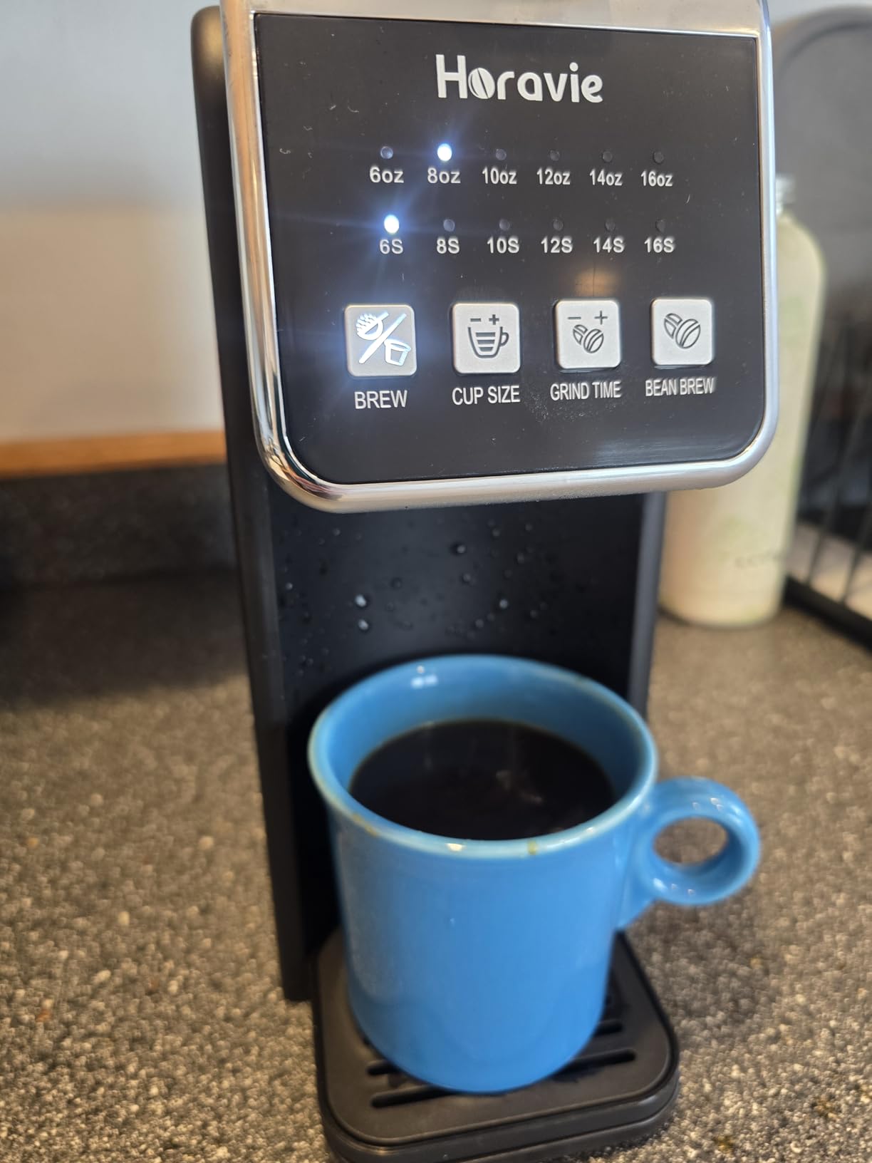 Horavie Single Serve Coffee Maker with Built-in Grinder customer photo 2