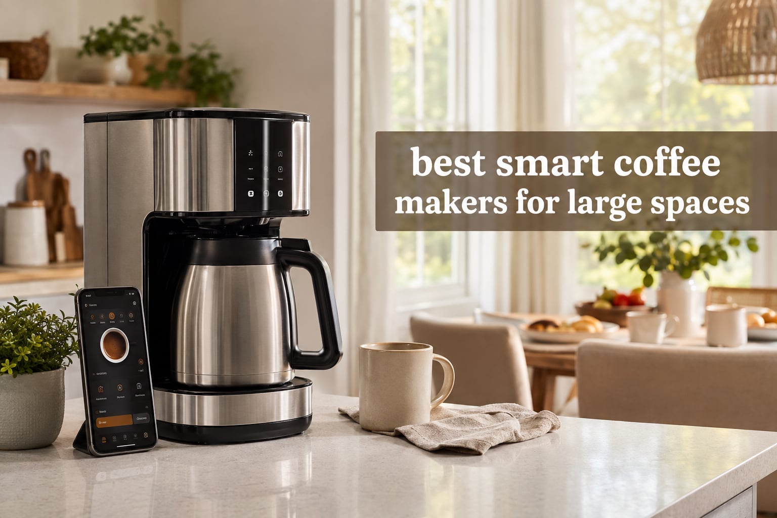 best smart coffee makers for large spaces