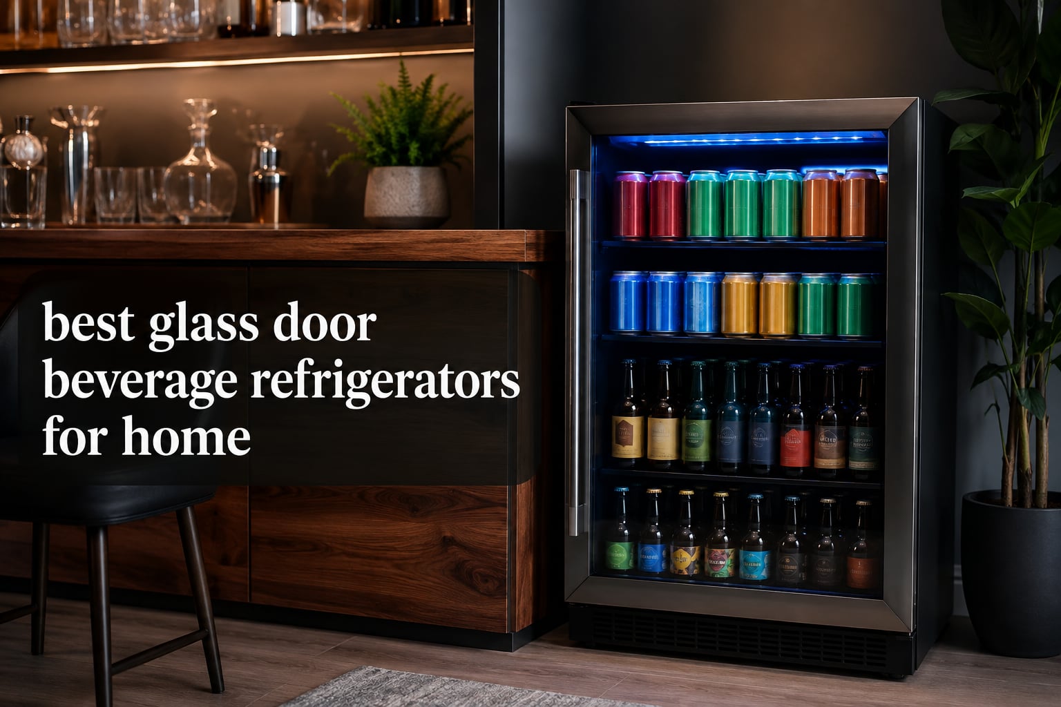 best glass door beverage refrigerators for home