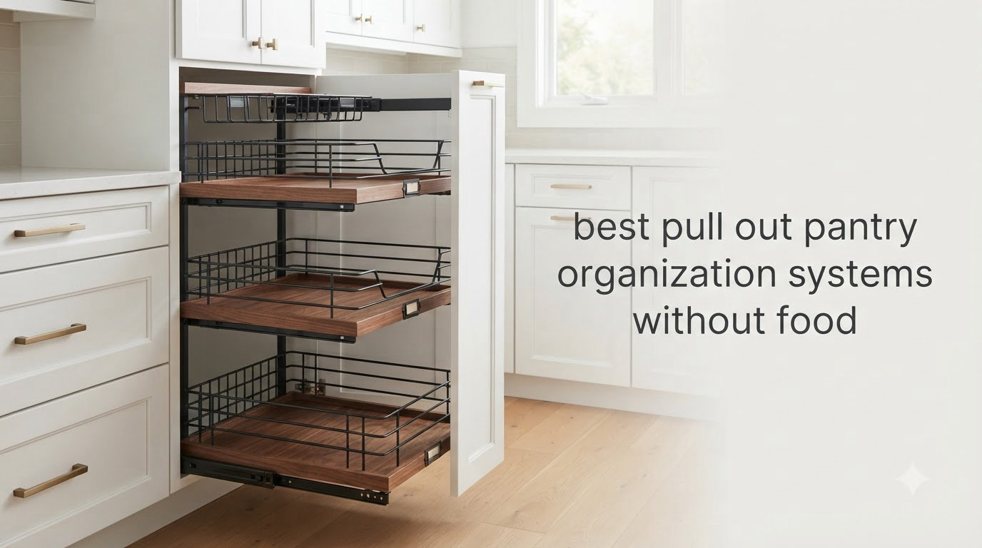 best pull out pantry organization systems without food