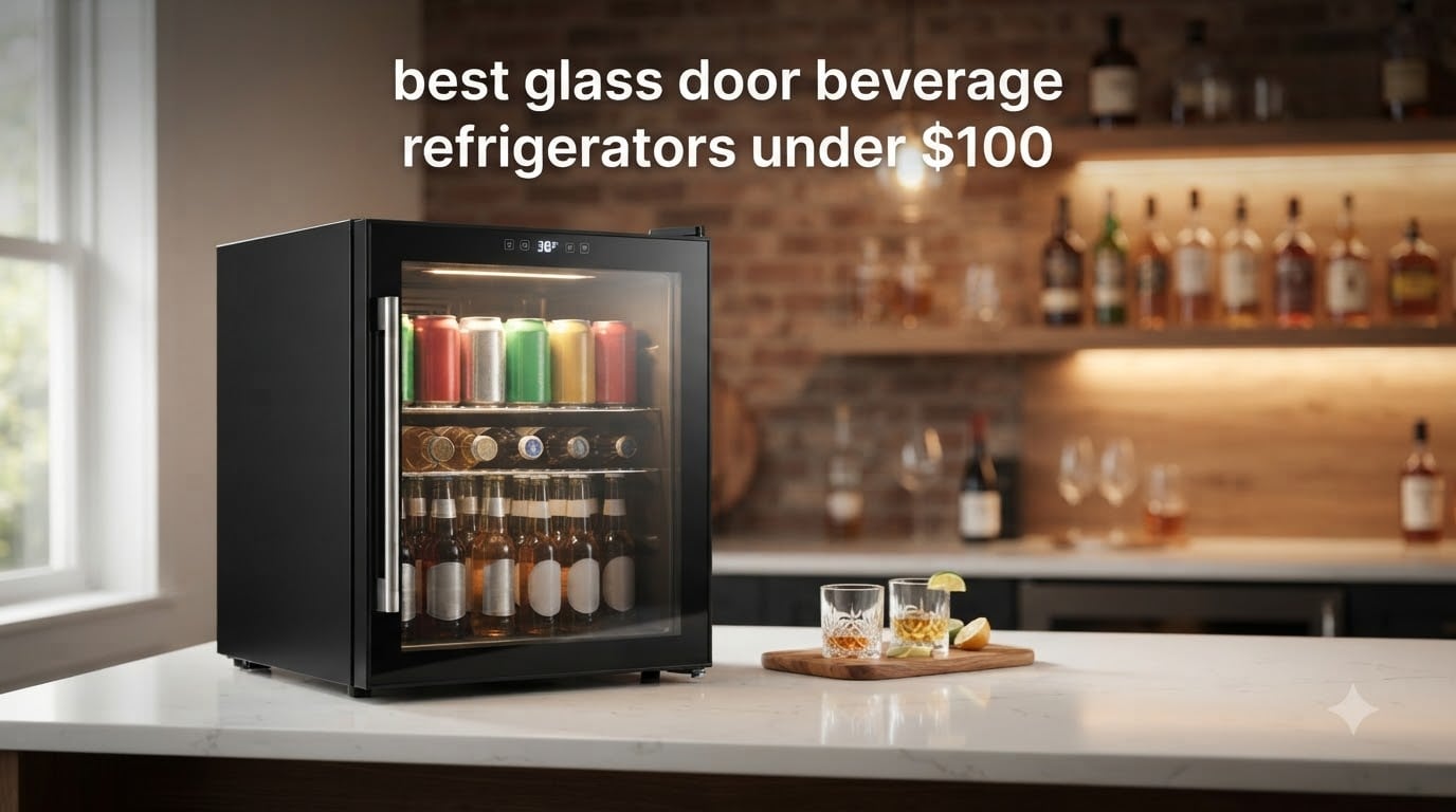 best glass door beverage refrigerators under $100