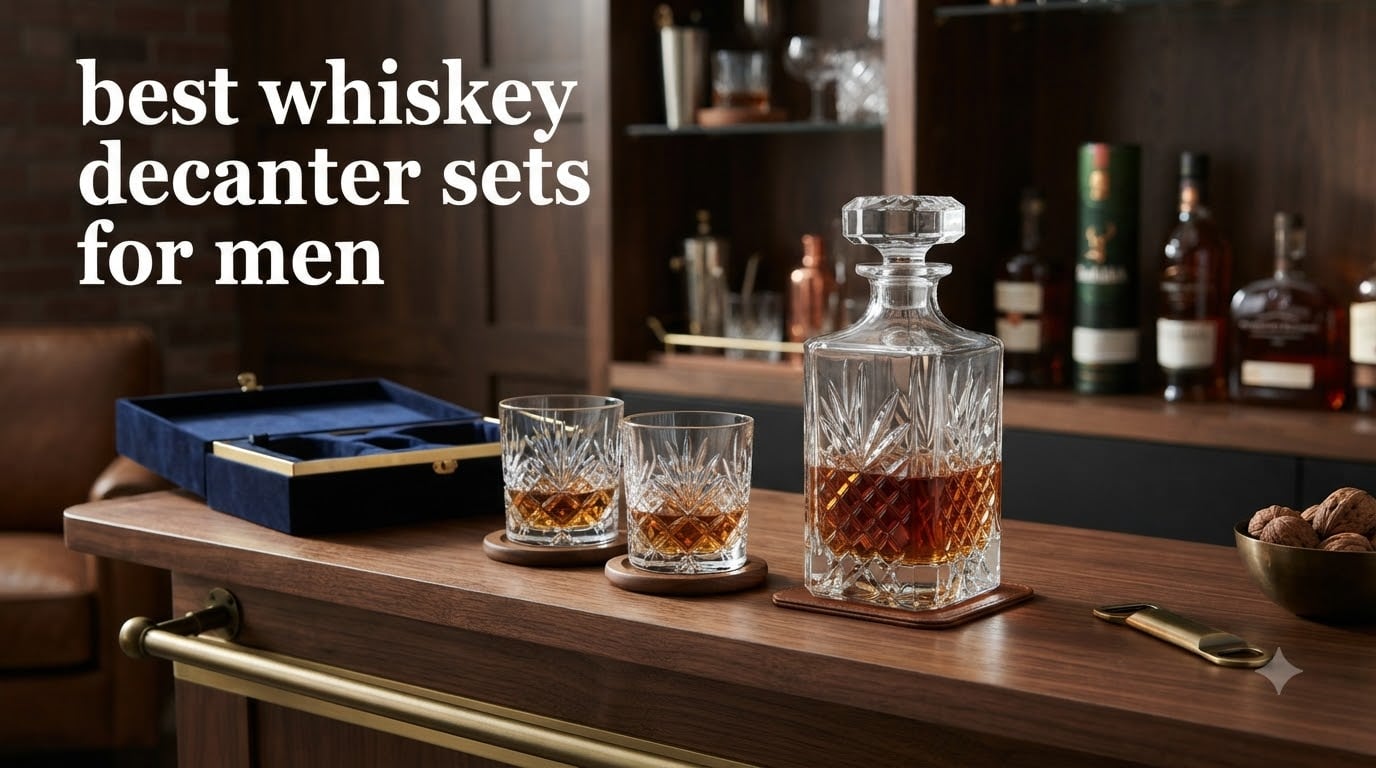 best whiskey decanter sets for men