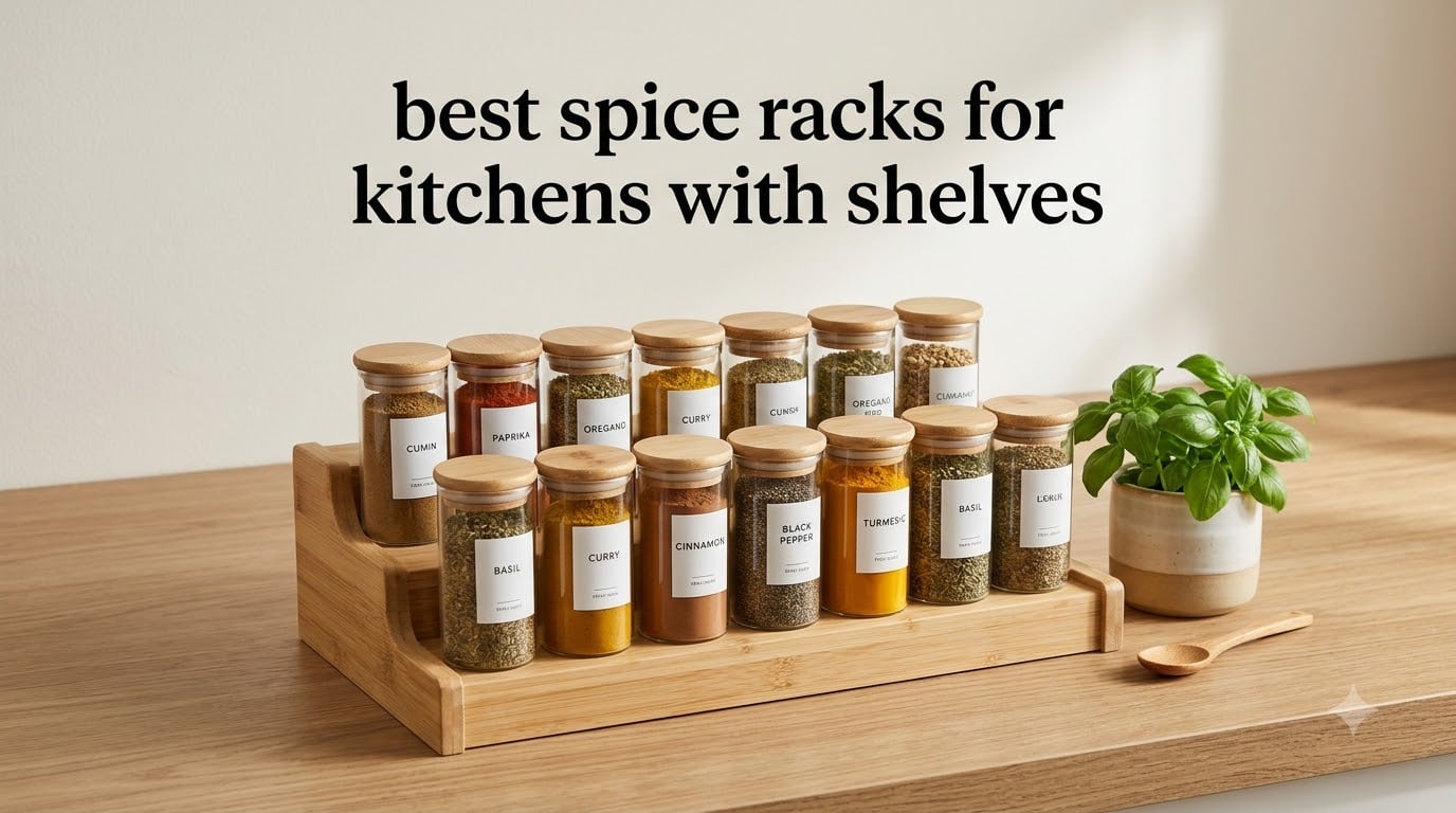 best spice racks for kitchens with shelves