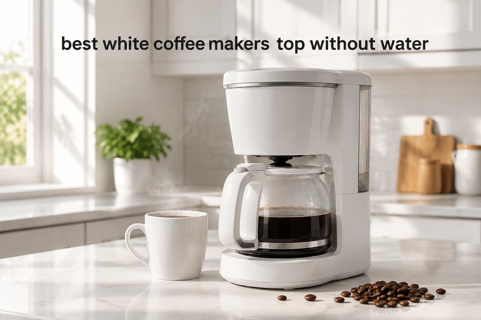 best white coffee makers top without water