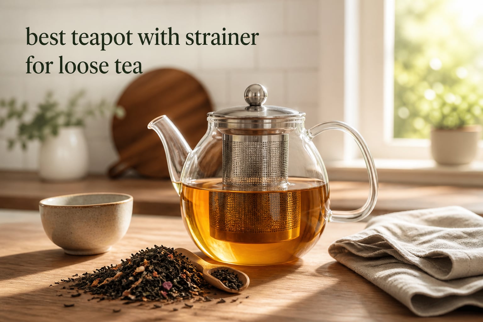 best teapot with strainer for loose tea