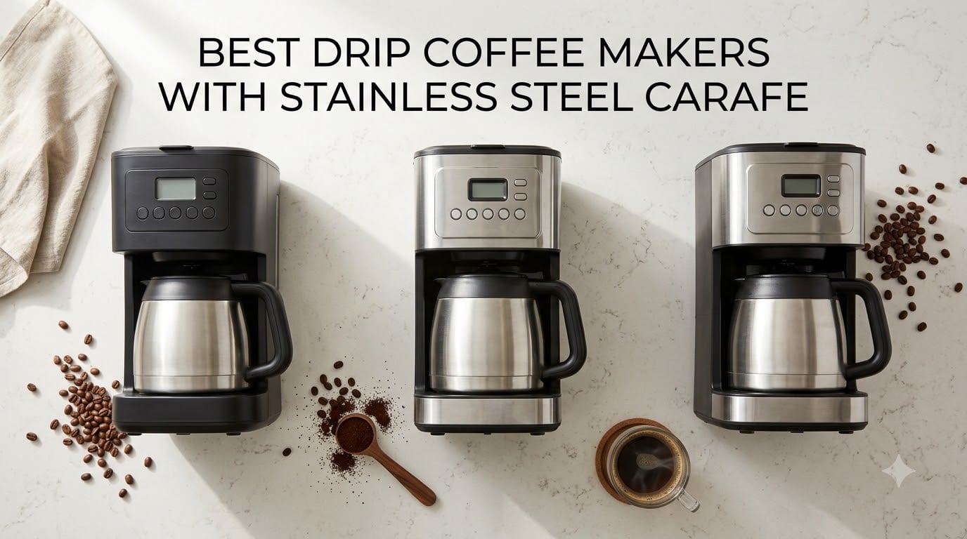 best drip coffee makers with stainless steel carafe