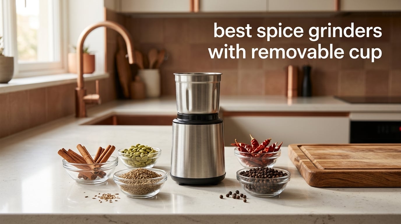 best spice grinders with removable cup