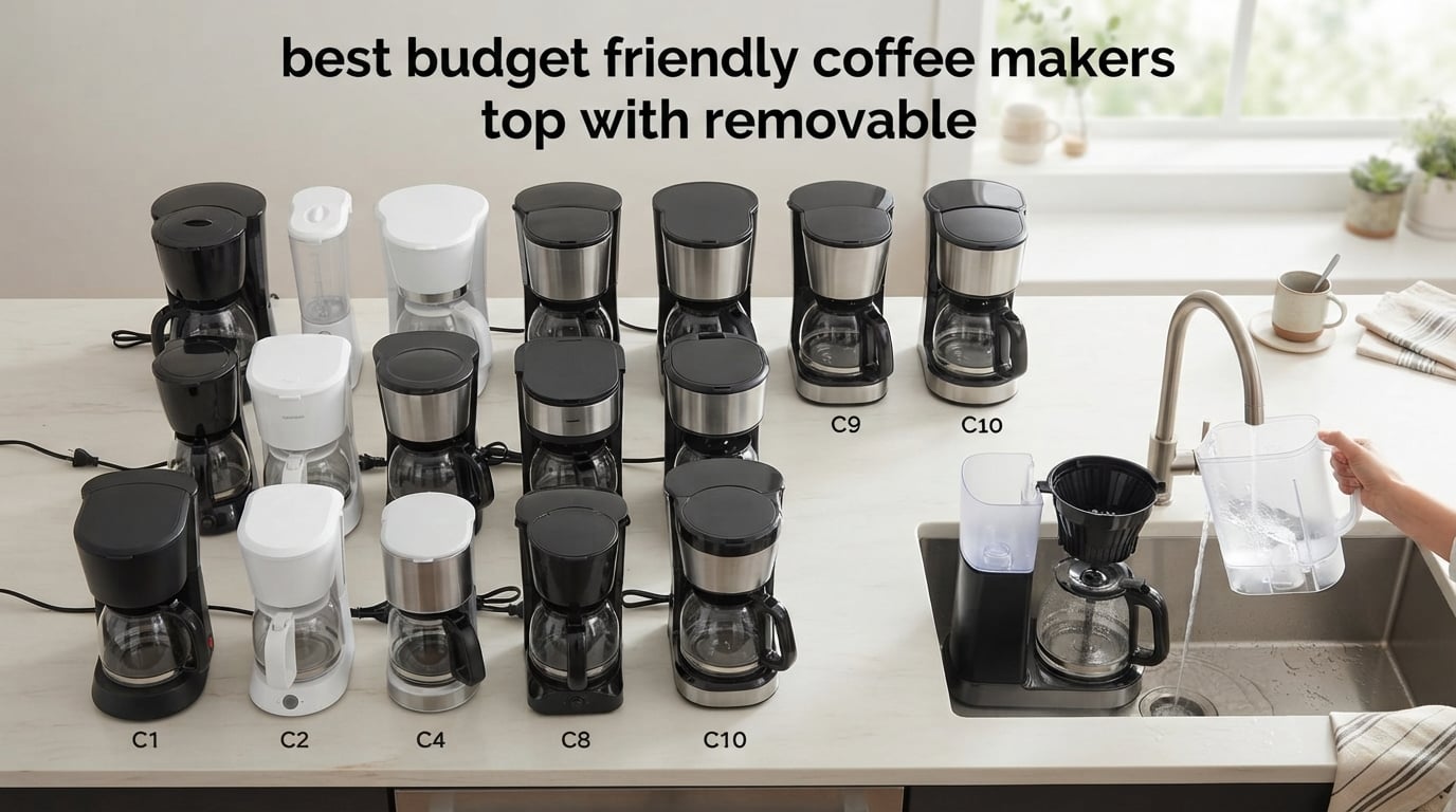 best budget friendly coffee makers top with removable