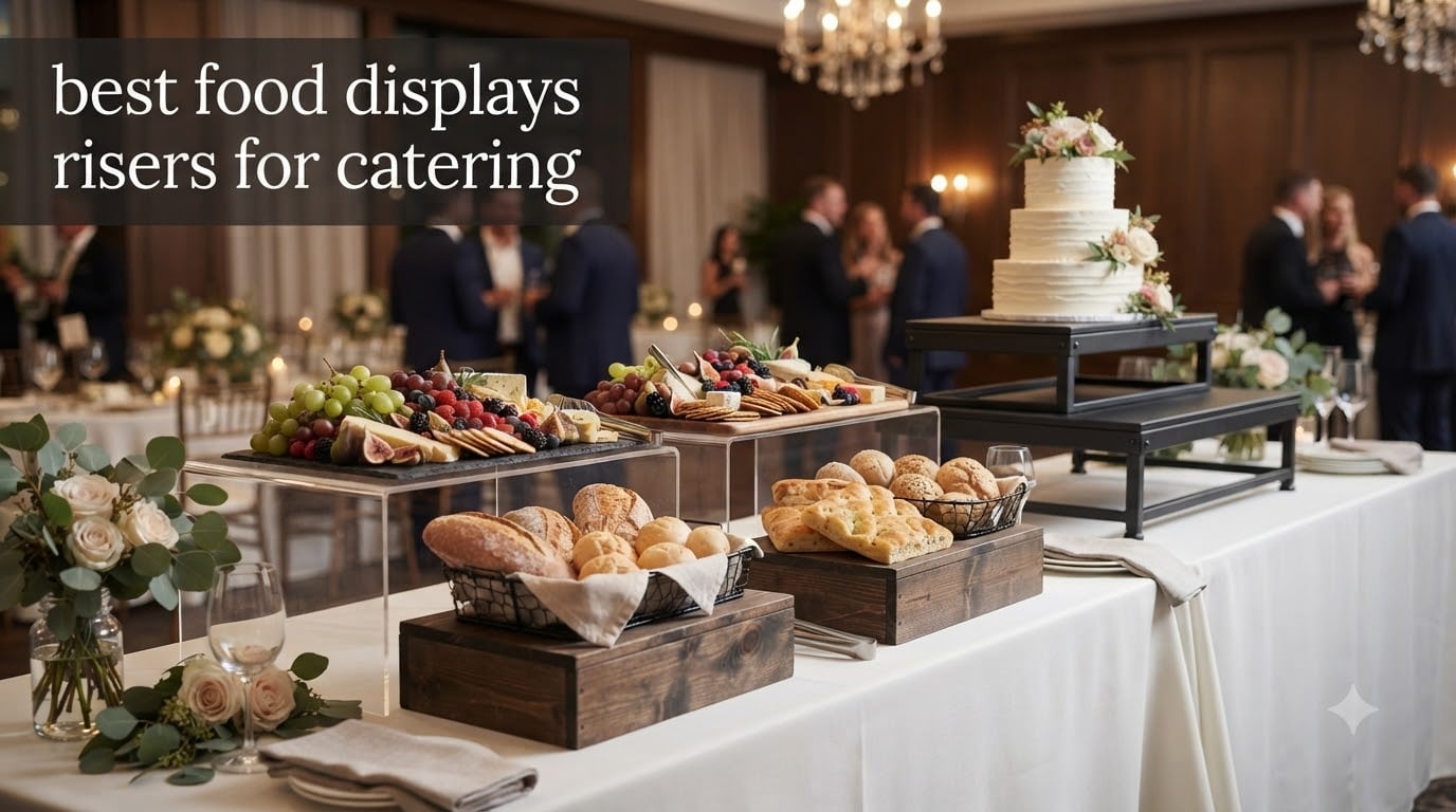 best food displays risers for catering