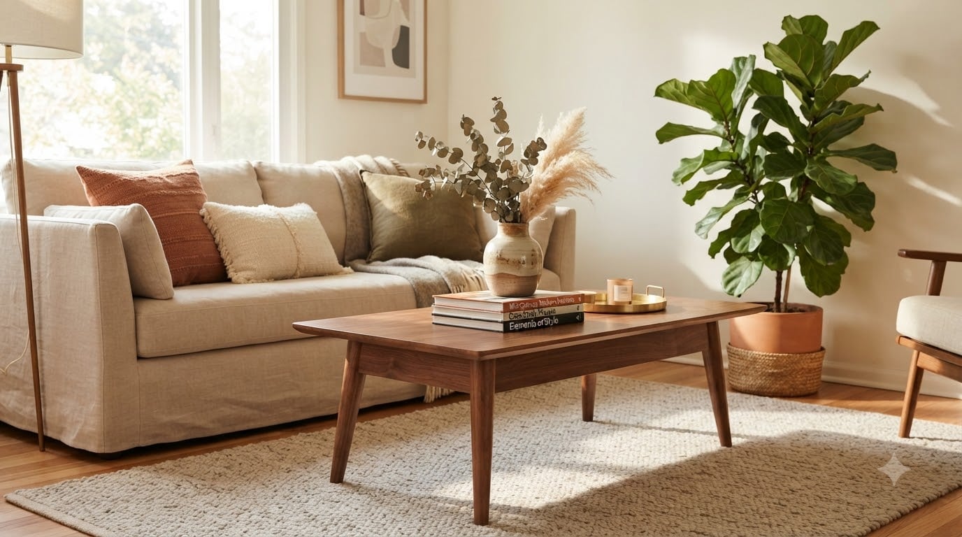 best mid century coffee tables for living rooms