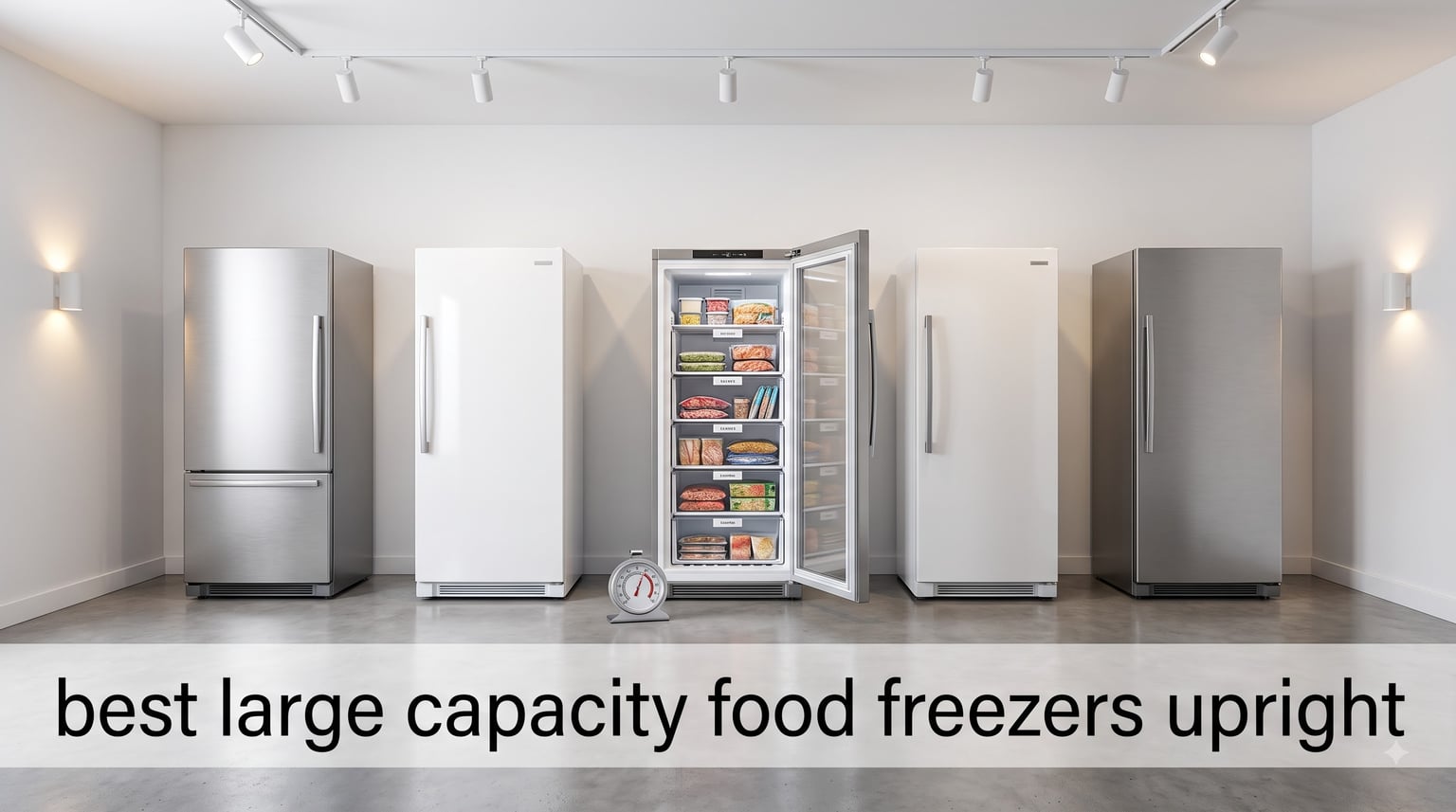 best large capacity food freezers upright