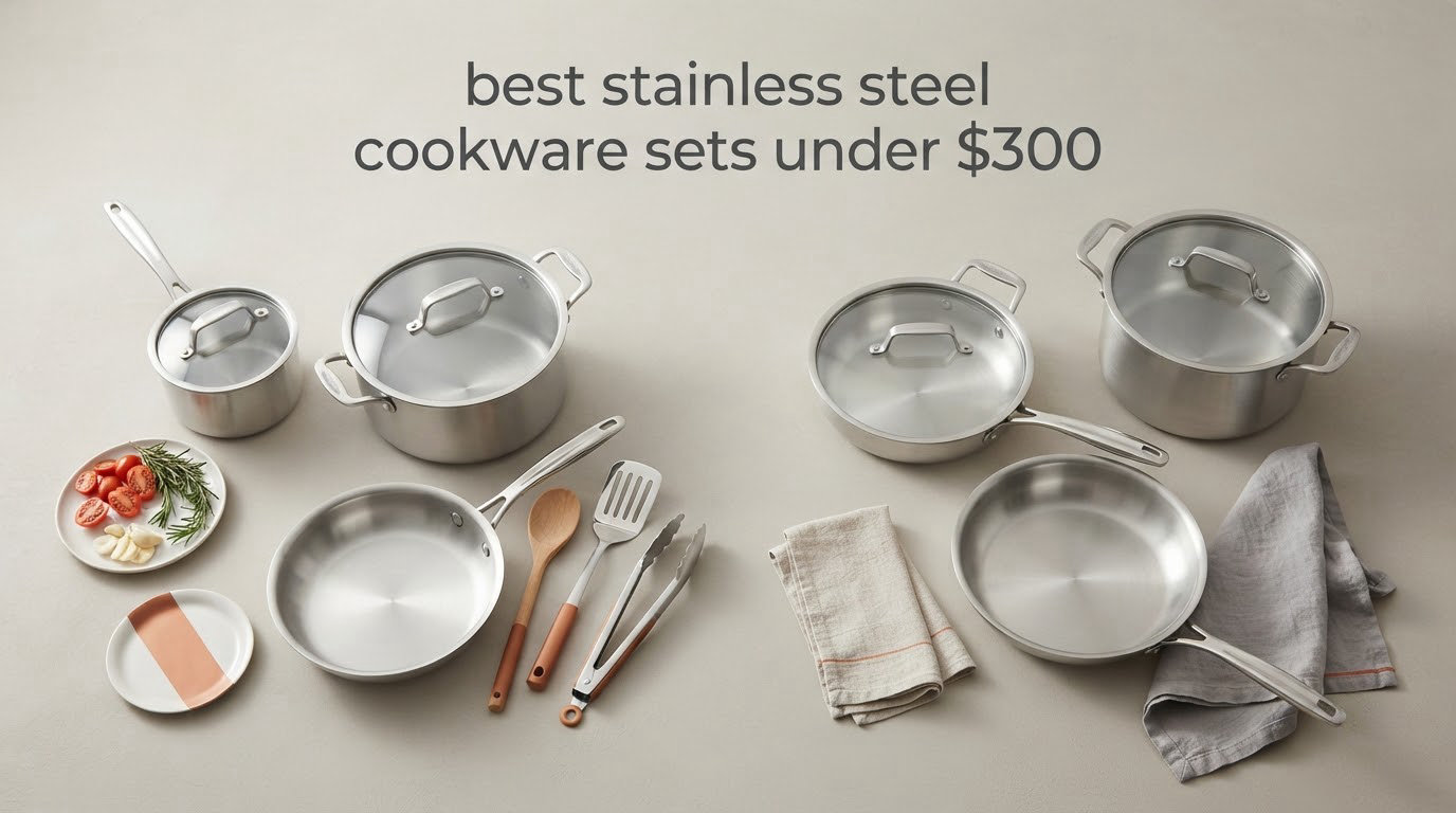 best stainless steel cookware sets under $300