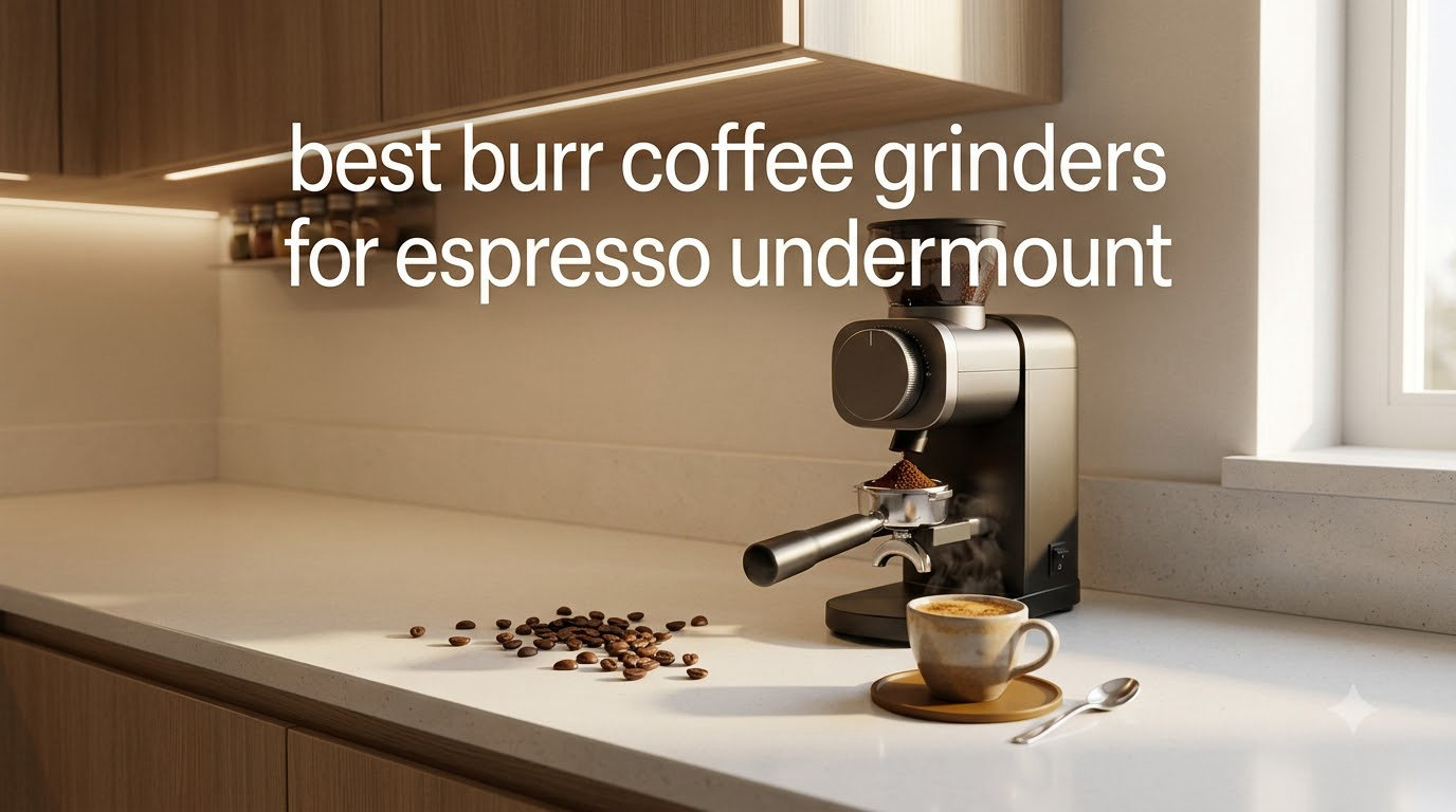 best burr coffee grinders for espresso undermount