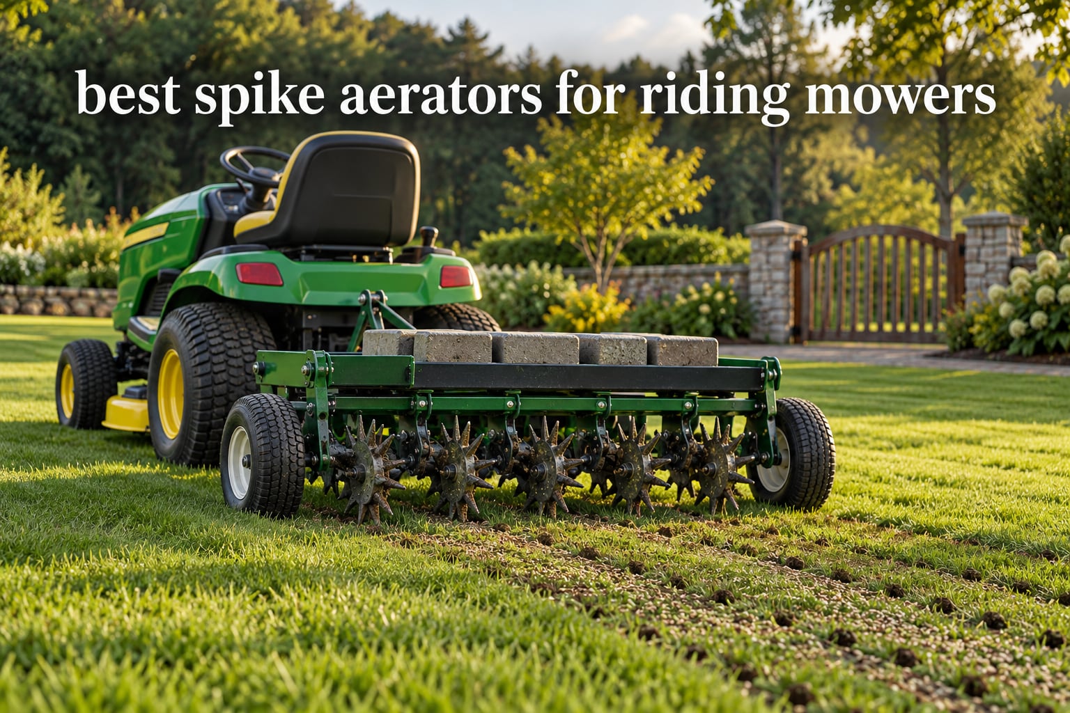 best spike aerators for riding mowers